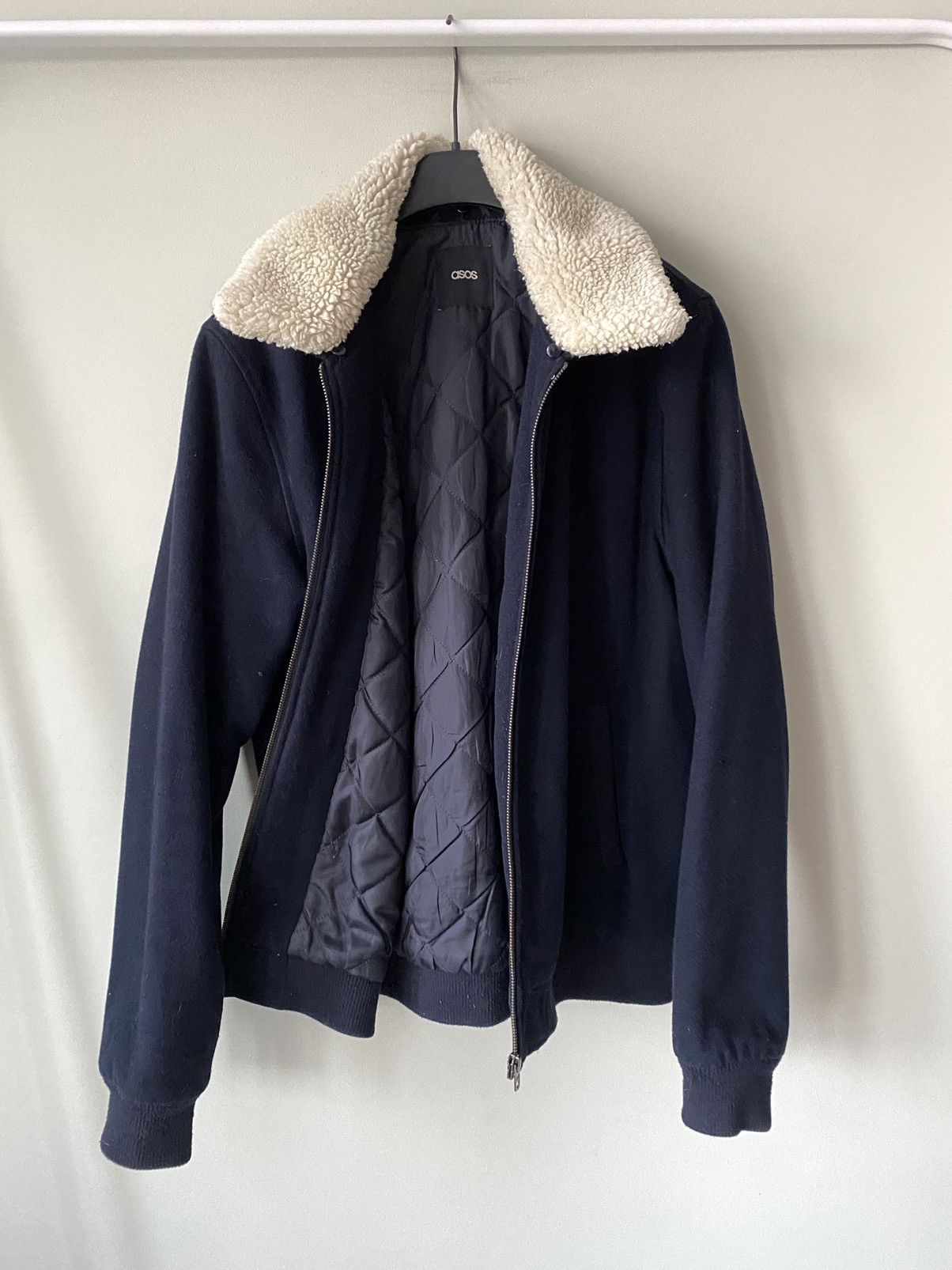 Asos Wool aviator asos wool vintage jacket Size US M / EU 48-50 / 2 - 2 Thumbnail