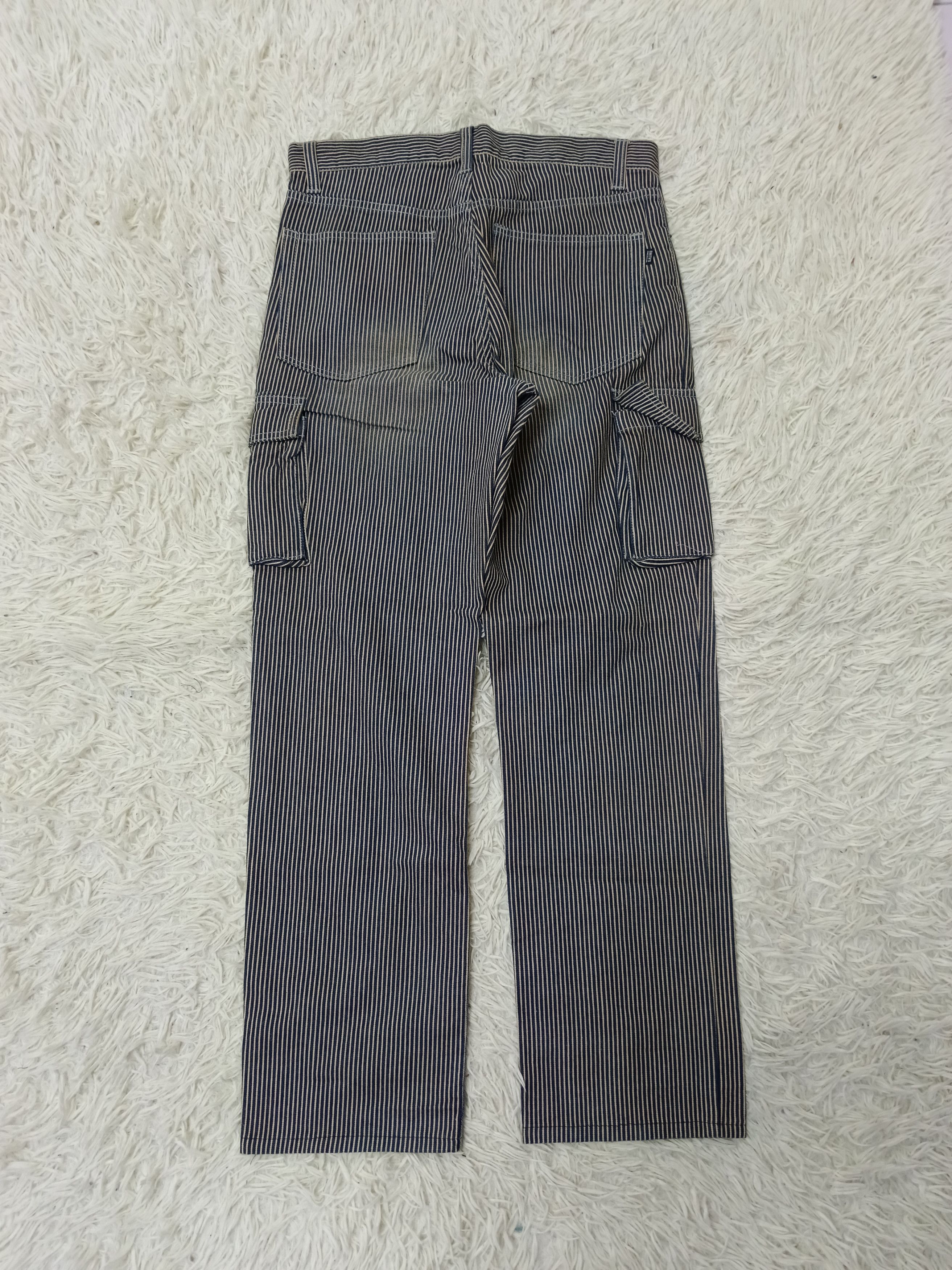 Japanese Brand HiCKORY STRIPE SMITH'S AMERICAN VINTAGE CARGO PANTS Size US 32 / EU 48 - 2 Thumbnail