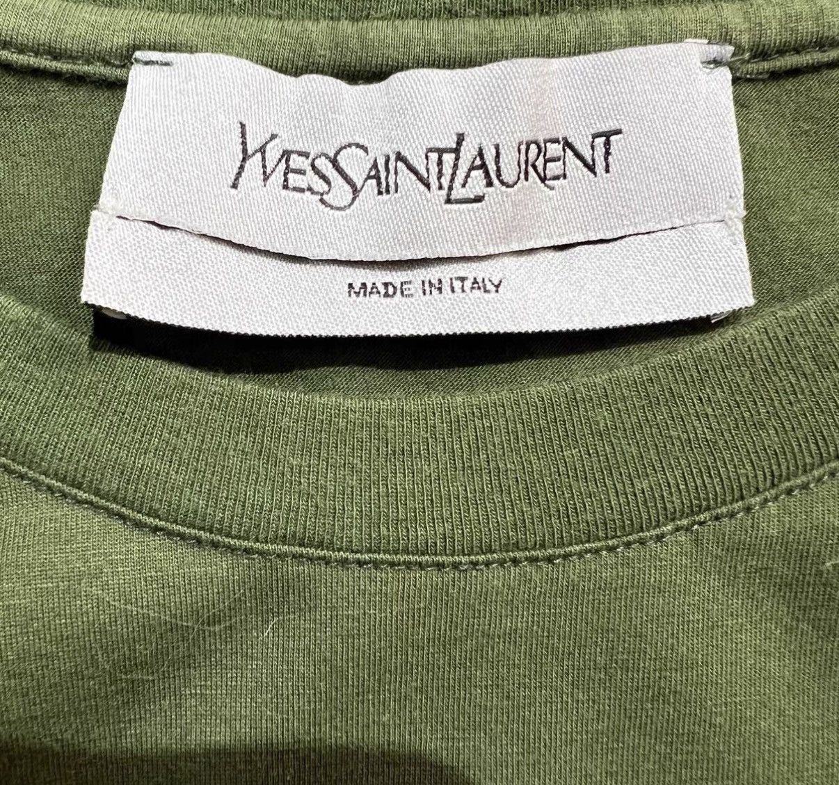 Yves Saint Laurent Yves Saint Laurent Patch Logo Short Sleeve T-Shirt Size M / US 6-8 / IT 42-44 - 4 Thumbnail