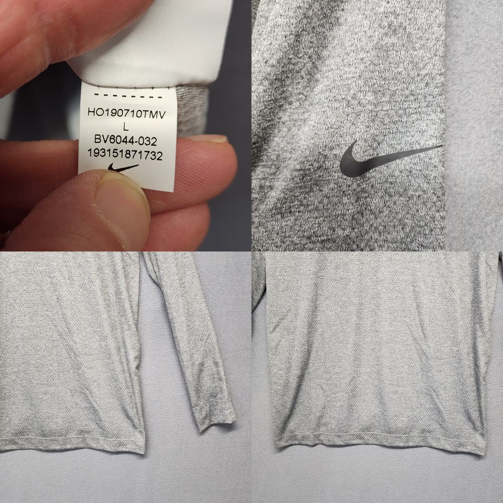 Nike Nike Dri-Fit 1/4 Zip Pullover Shirt Mens Large Grey Jeff's Motorcars ASC Warranty New Size US L / EU 52-54 / 3 - 9 Thumbnail