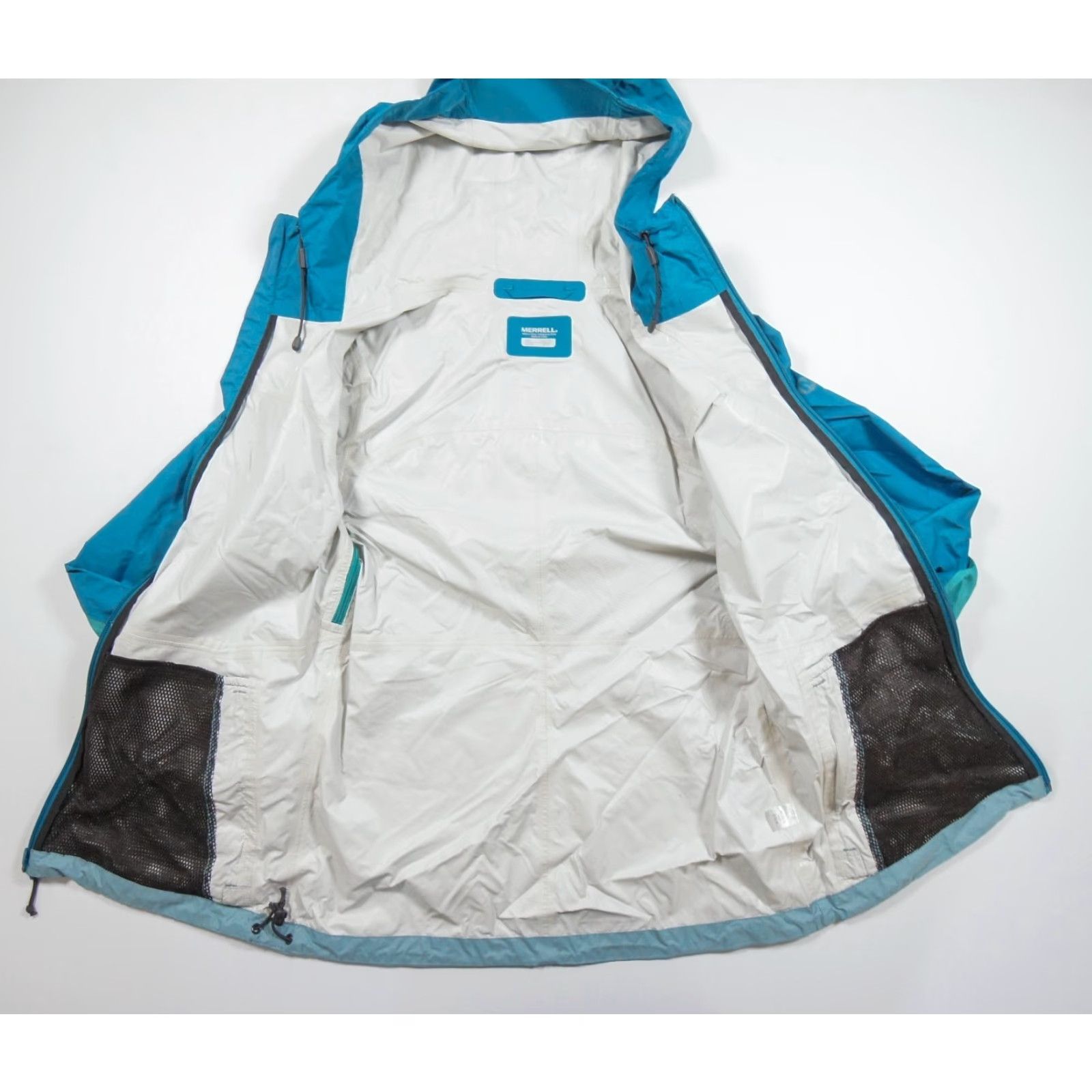 Merrell Merrell Windbreaker Jacket Womens XS Blue Full Zip Hooded Outdoor Sport Lightweight Water Resistant Regular Size XS Women Size XS / US 0-2 / IT 36-38 - 6 Thumbnail