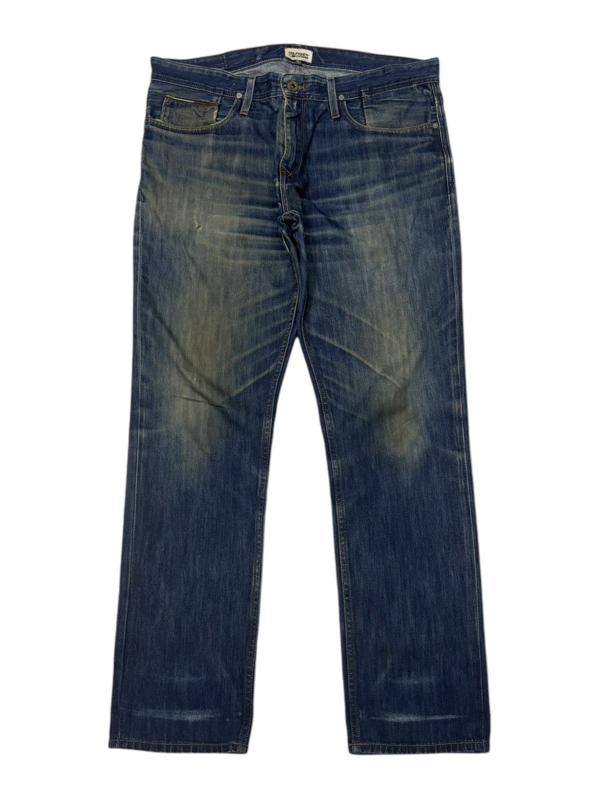Tommy Hilfiger VINTAGE TOMMY HILFIGER RUSTY DISTRESS DENIM JEANS Size US 38 / EU 54 - 1 Thumbnail