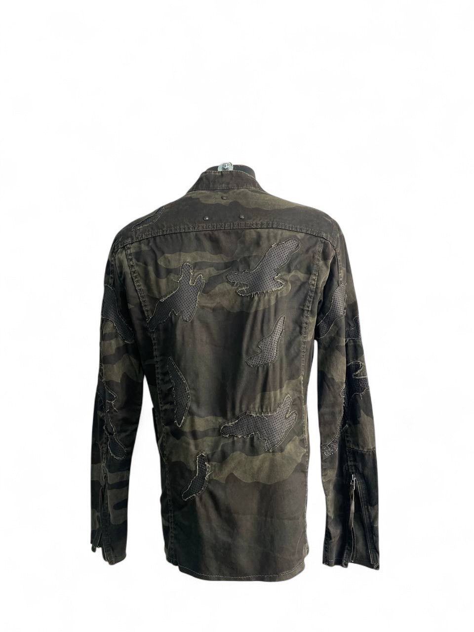 14th Addiction PPFM style camo military jacket distressed patchwork y2k Size US M / EU 48-50 / 2 - 7 Thumbnail