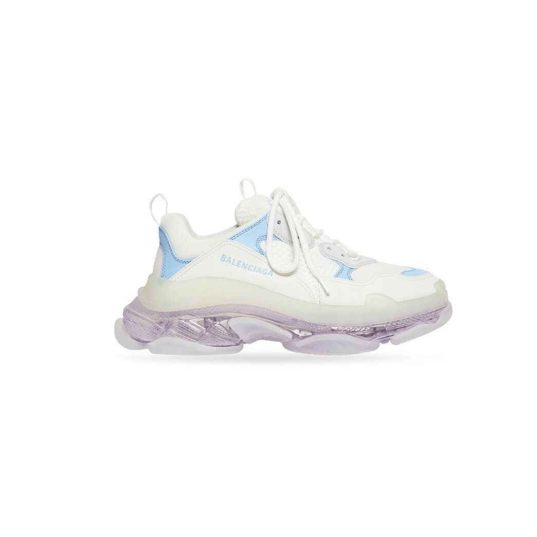 o1in1g1223 Triple S Clear Sole Sneaker in Light Blue