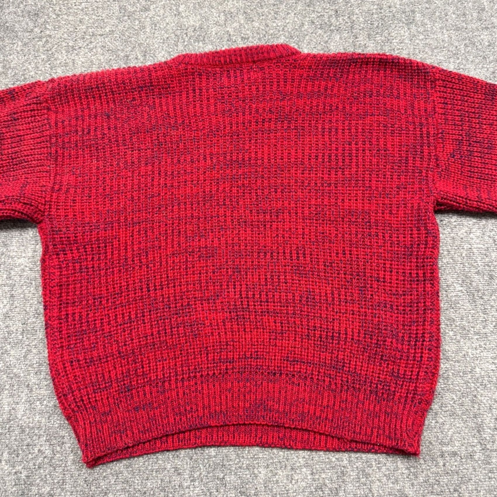 Vintage VINTAGE Honors sweater Mens XL Red Knitted Long sleeve Pullover Y2K Heavyweight Size US XL / EU 56 / 4 - 3 Thumbnail