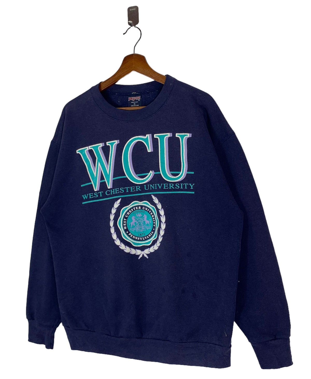 Vintage Vintage 90s West Chester University Pennsylvania Crewneck Size US XL / EU 56 / 4 - 2 Thumbnail