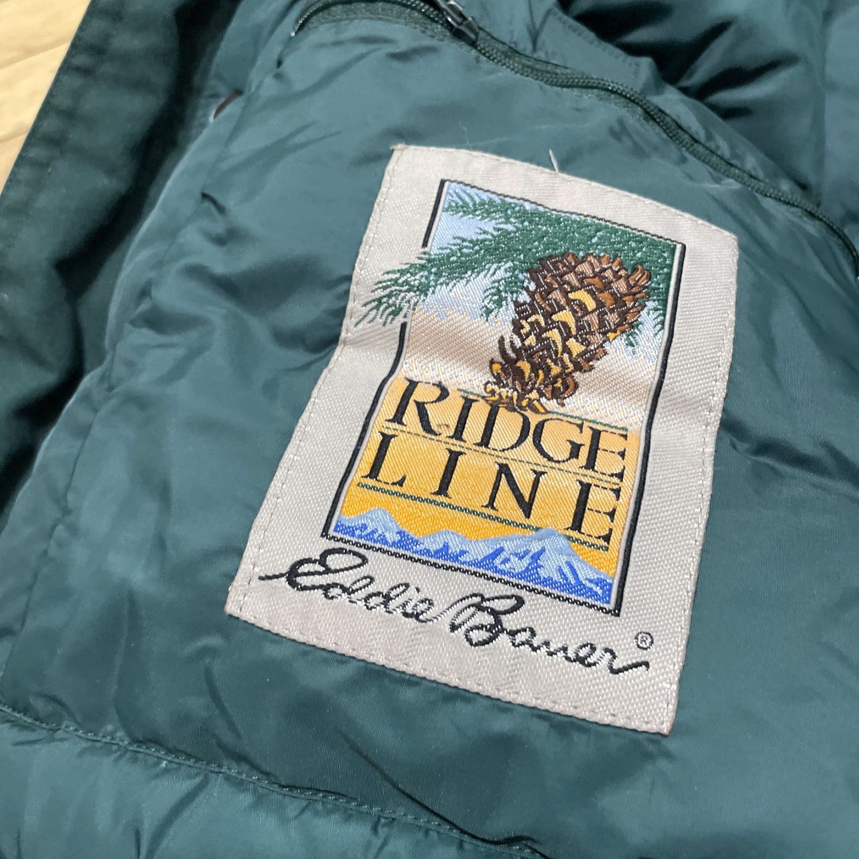Eddie Bauer Vtg Eddie Bauer Goose Down Puffer Parka Jacket Men M Quilt Hood Khaki Ridge Line Jacket Size US M / EU 48-50 / 2 - 6 Thumbnail