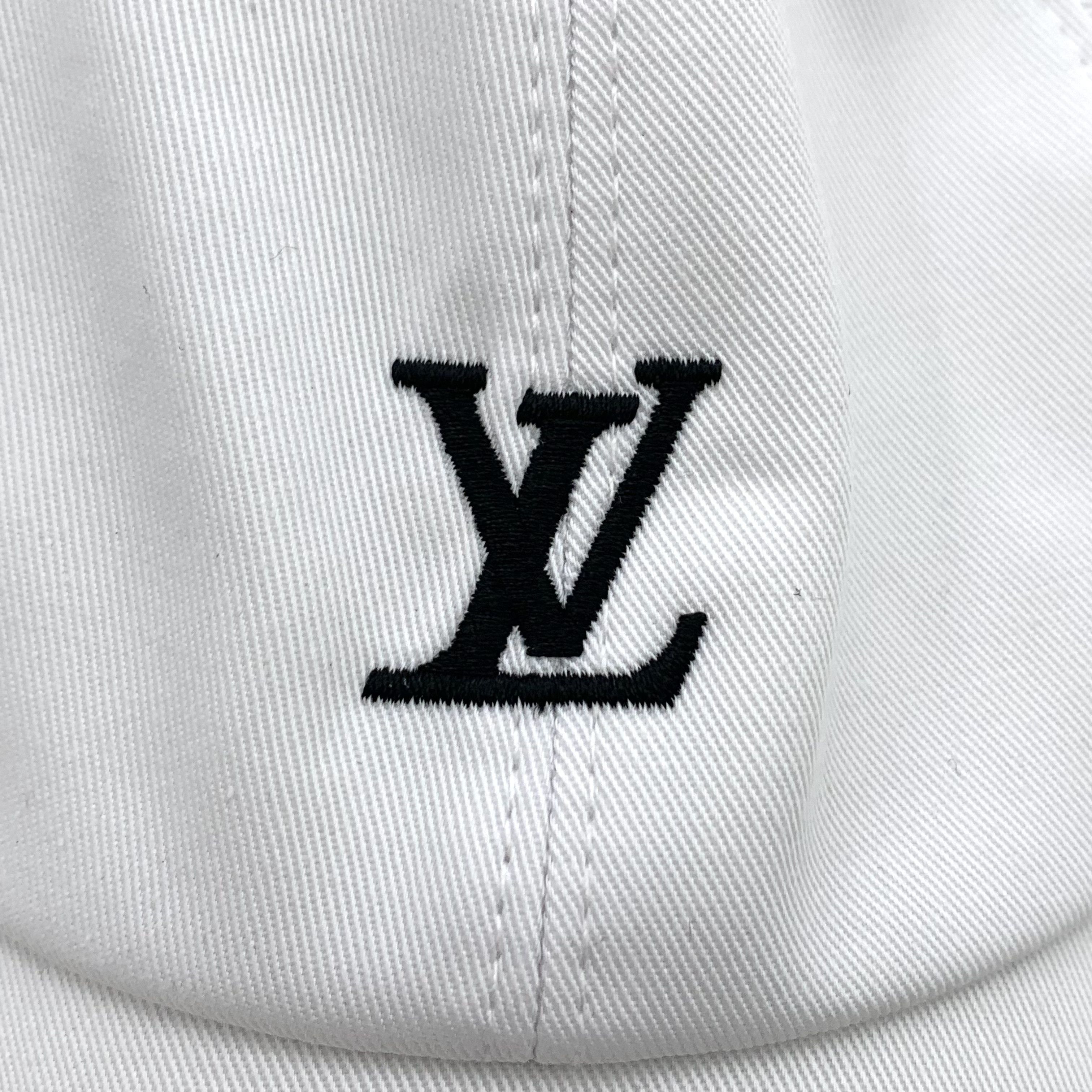 Louis Vuitton Louis Vuitton White Logo Cotton Cap (57) Size ONE SIZE - 4 Thumbnail