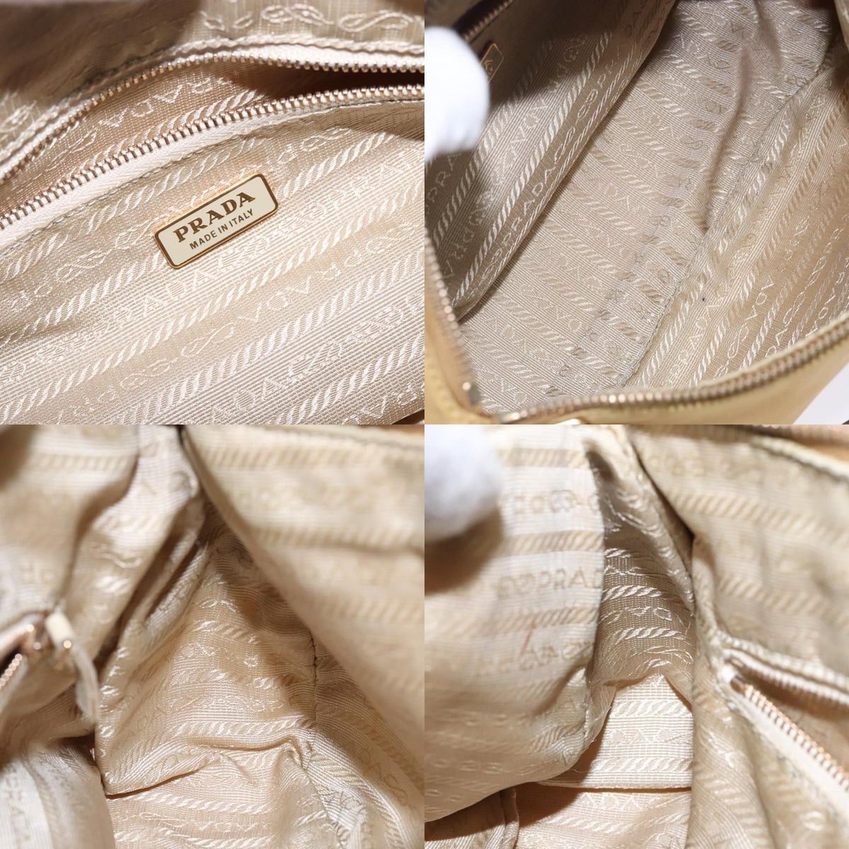 Prada PRADA Shoulder Bag Nylon Beige Gold Size ONE SIZE - 12 Thumbnail