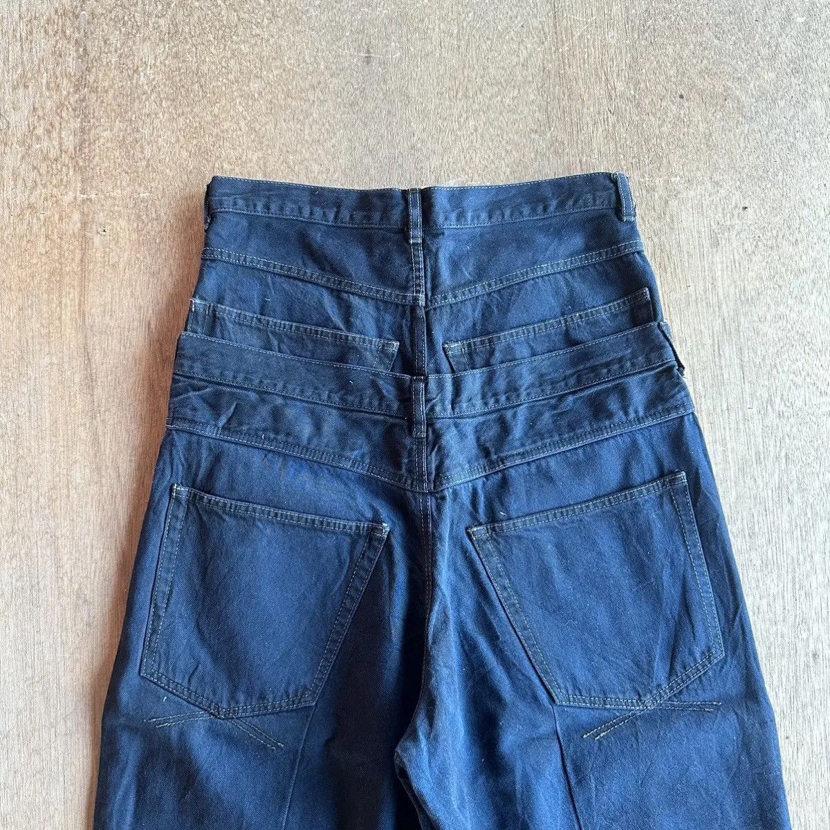 Maison MIHARA YASUHIRO RARE 💥 VINTAGE DOUBLE WAIST/LEGS DESIGNER BAGGY JEANS PANTS Size US 30 / EU 46 - 13 Thumbnail