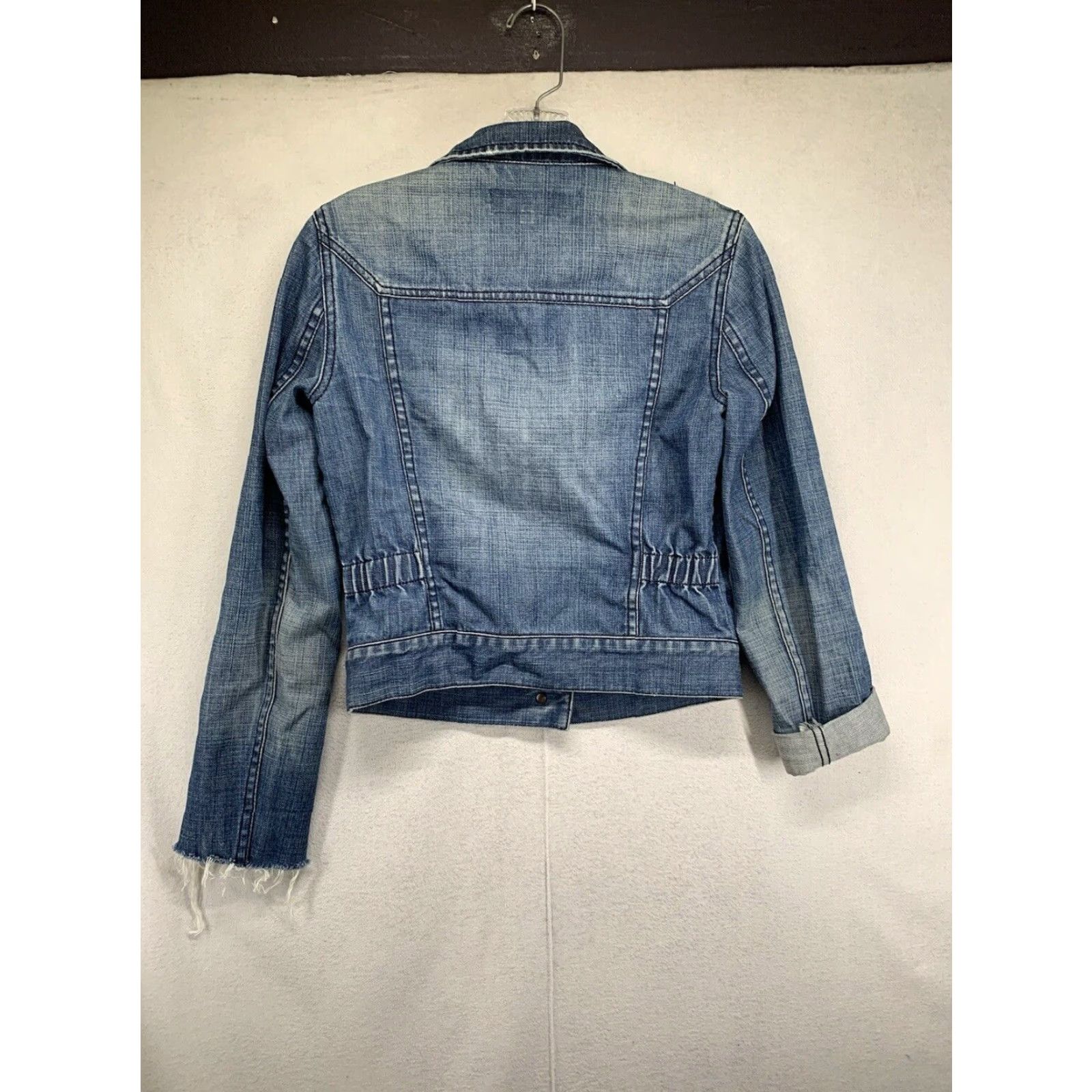 French Connection VINTAGE French Connection Women's Denim Jacket Casual Travel Basic Size 4 Blue Retro Size 27" / US 4 / IT 40 - 3 Thumbnail