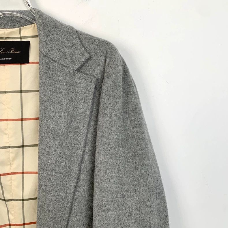 Loro Piana Loro Piana Gray cashmere lapel long-sleeved suit jacket 250 Size US M / EU 48-50 / 2 - 3 Thumbnail