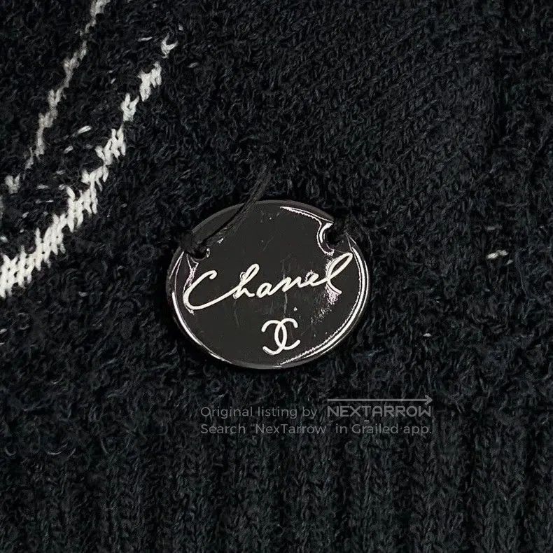 Chanel Chanel Black fireworks lion inlaid cotton round-neck long- Size XS / US 0-2 / IT 36-38 - 5 Thumbnail