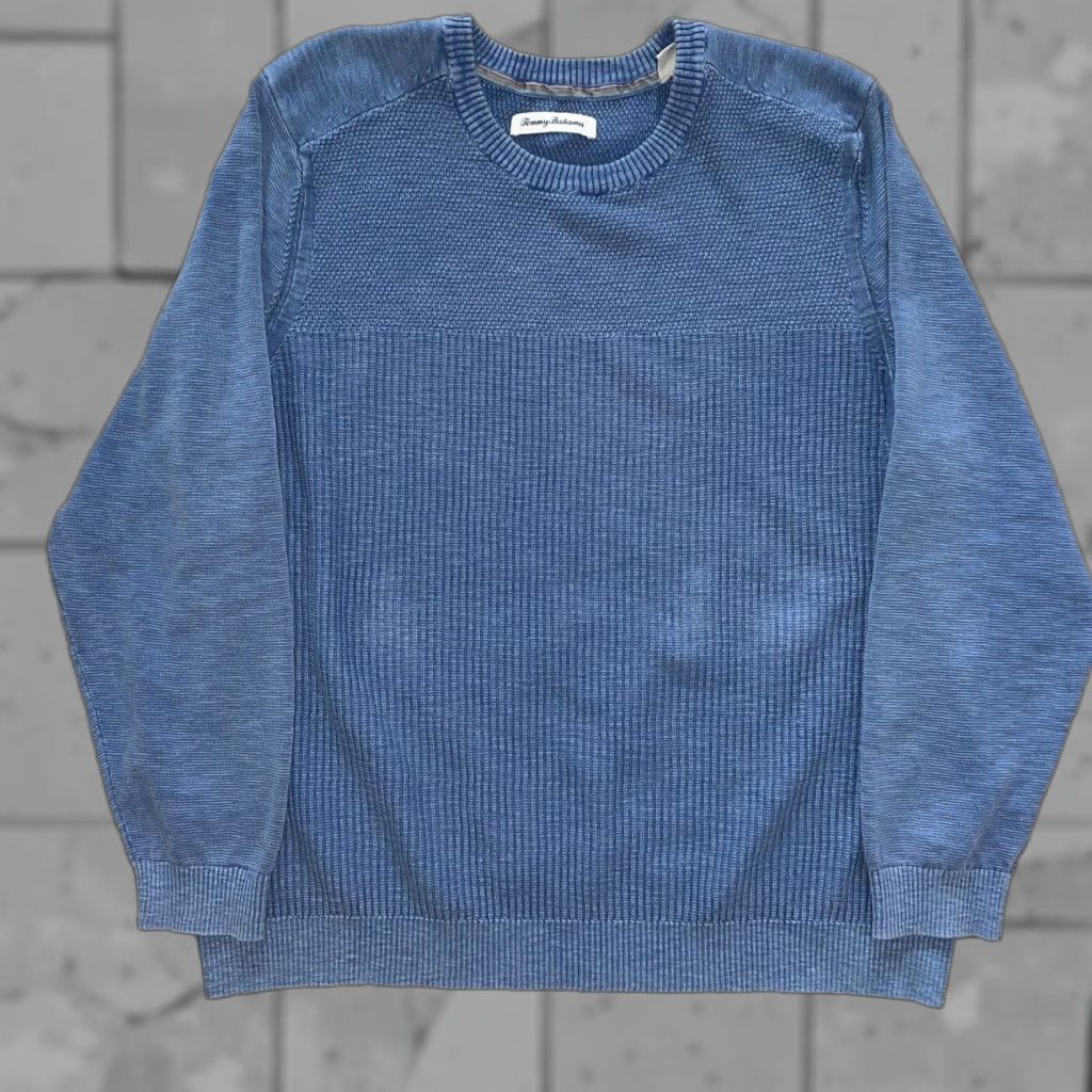 Tommy Bahama VINTAGE Tommy Bahama Men's Sweater Pullover XL Blue 80s 90s Size US XL / EU 56 / 4 - 1 Thumbnail