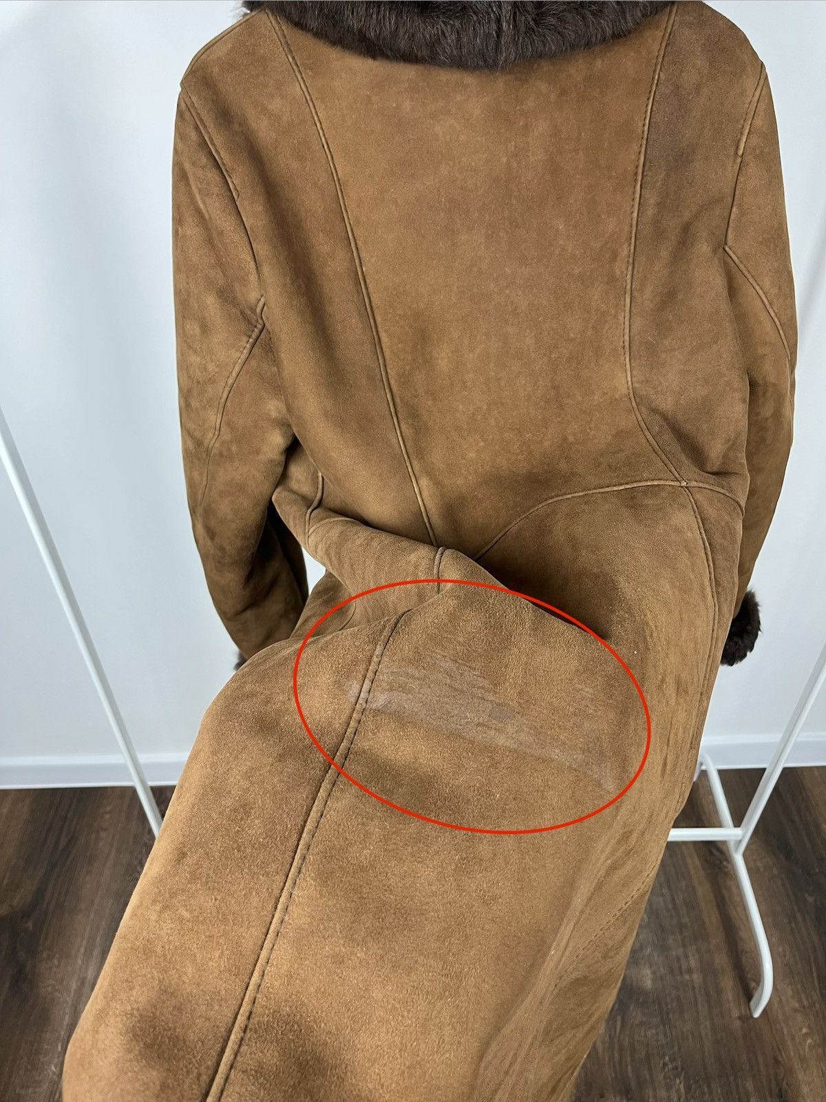 Other Vintage Brown Sheepskin Shearling Coat Real Fur Lined Women Size M / US 6-8 / IT 42-44 - 19 Thumbnail