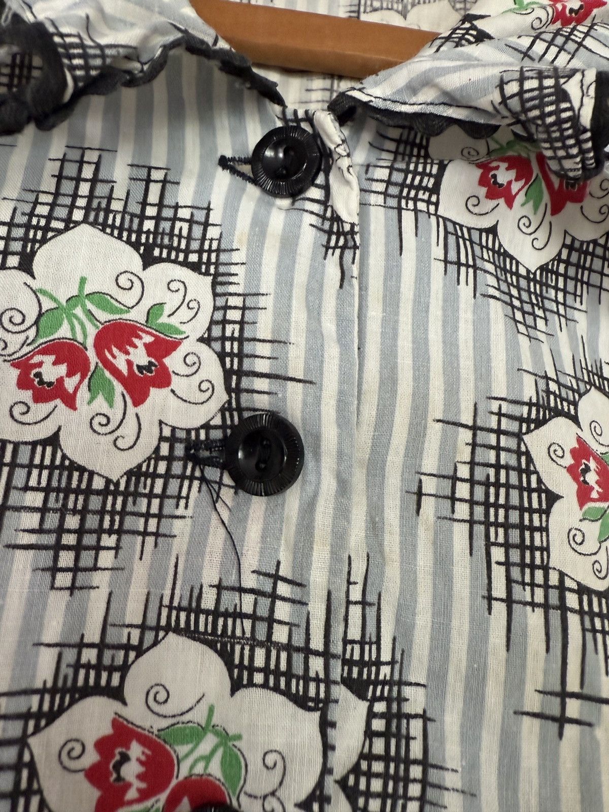 Vintage Vintage 40s Kerrybrooke Fashions Floral Dress Size S / US 4 / IT 40 - 5 Thumbnail