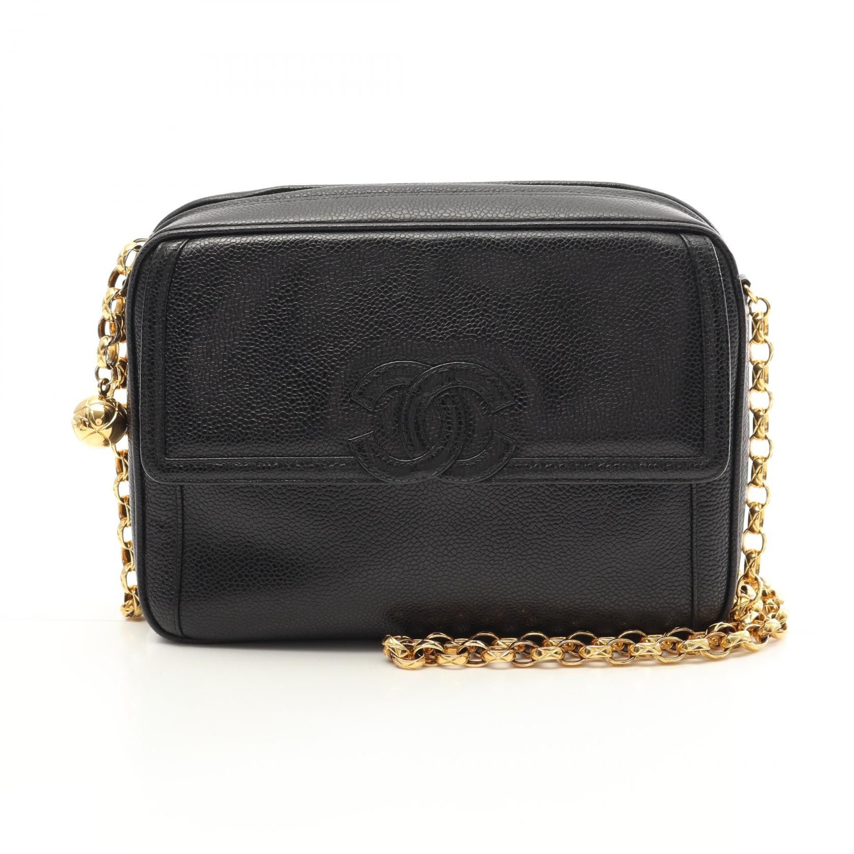 Chanel Chanel Chanel Coco Mark Grained Calf Shoulder Bag Leather Shoulder Bag Size ONE SIZE - 1 Thumbnail