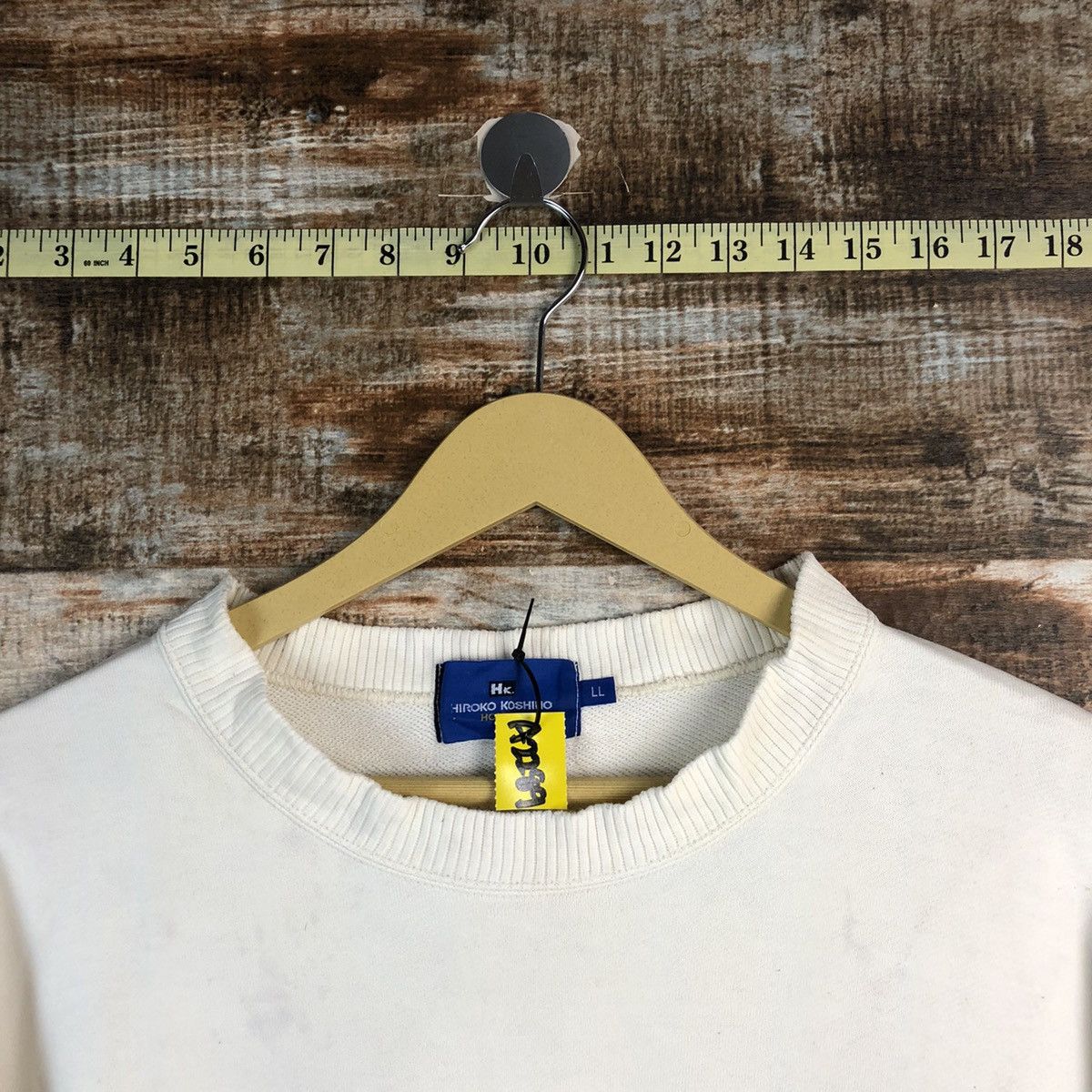 Hiroko Koshino Homme Hiroko Koshino Homme White Sweatshirt #A2289 Size US L / EU 52-54 / 3 - 10 Thumbnail