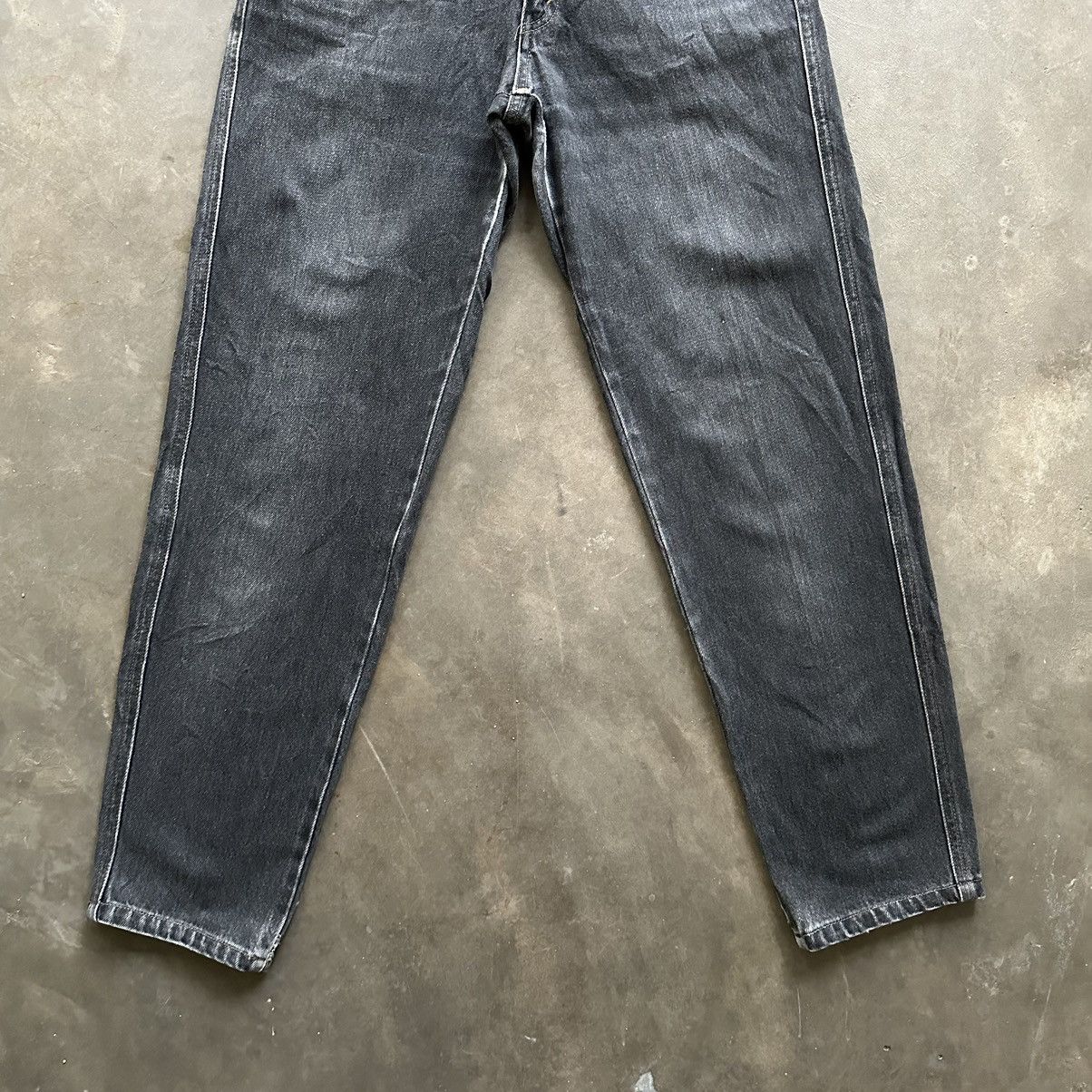 Japanese Brand W27 🔥 Vintage Bobson Black Sick Denim Jean Pant Size US 27 - 2 Thumbnail
