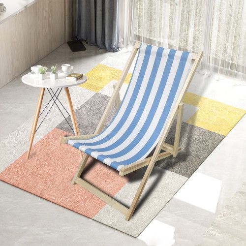 Designer × Homemade BEACH CHAIR stripe- folding chaise lounge chair Size US L / EU 52-54 / 3 - 8 Thumbnail