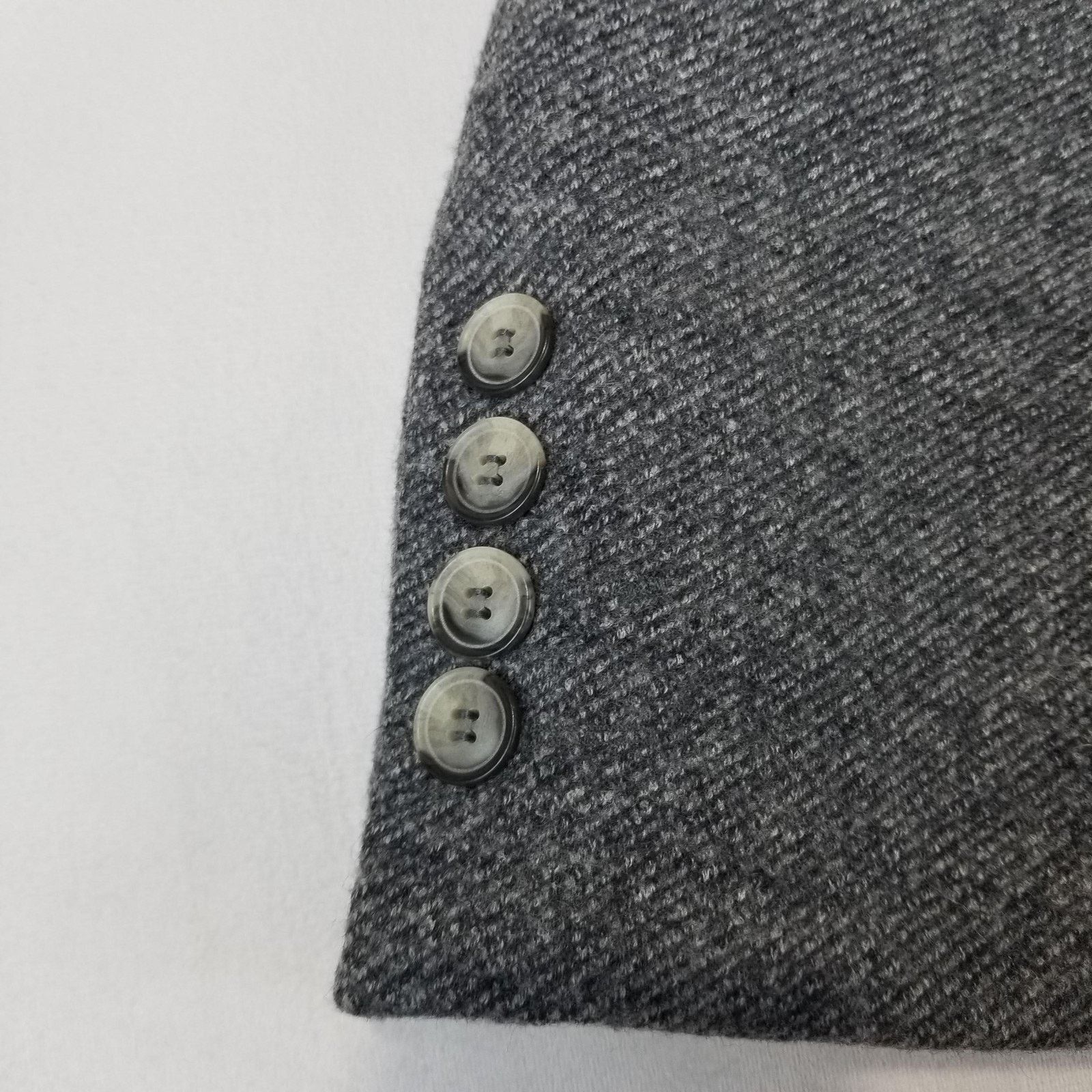 Other Enzo Tovare Coat 44 Gray Wool Blend Quilted Lined Overcoat Size US L / EU 52-54 / 3 - 7 Thumbnail