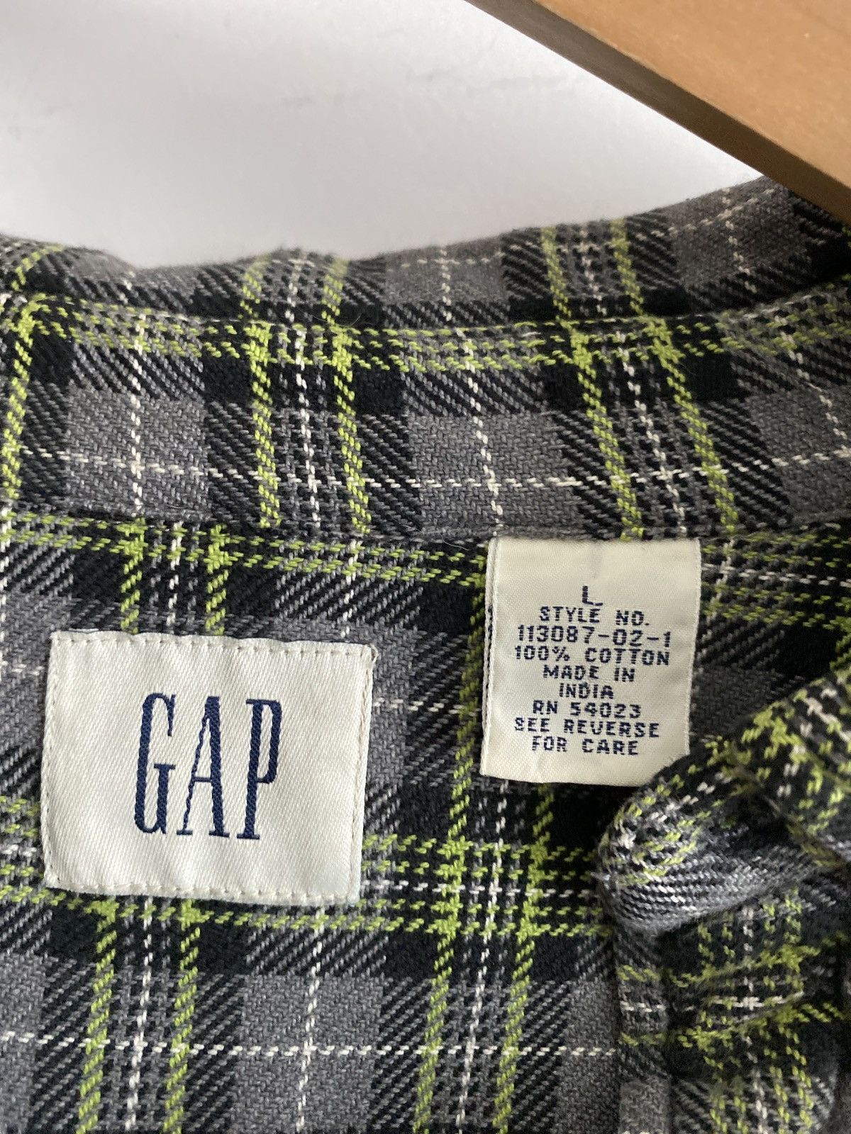 Gap Vintage 90s Gap Streetwear Flannel Size US L / EU 52-54 / 3 - 3 Thumbnail