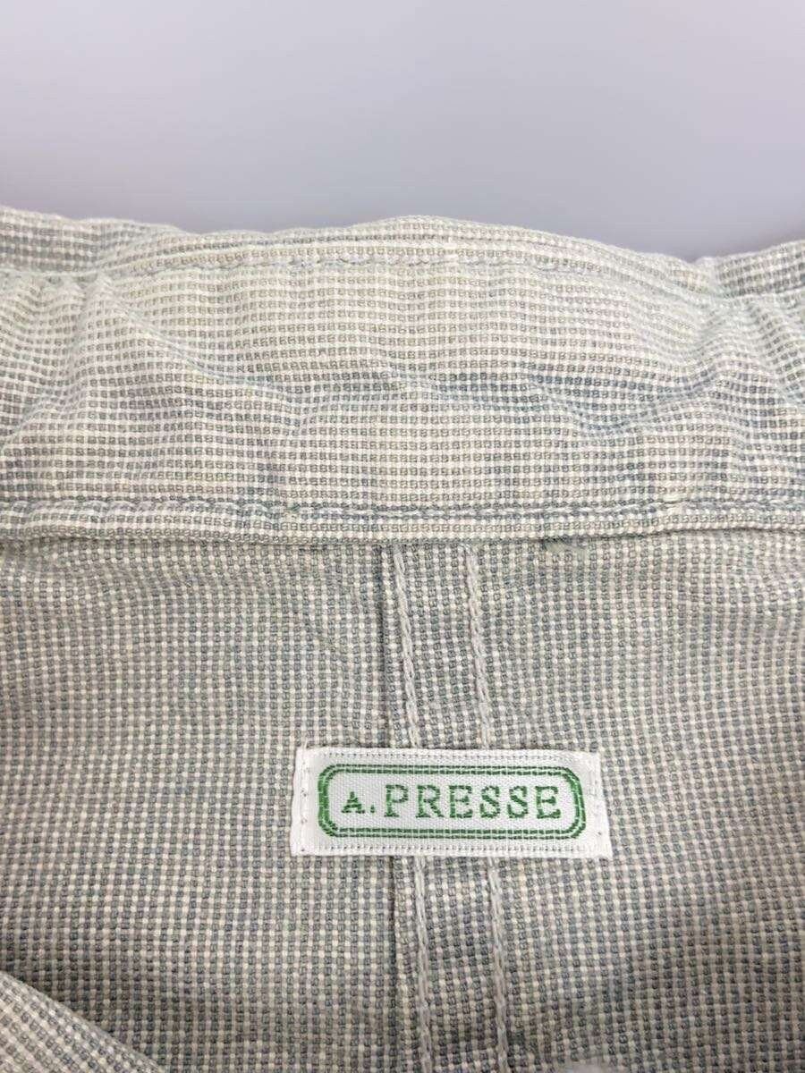 A.PRESSE Indigo Pin Check Coverall, Coverall Size US M / EU 48-50 / 2 - 3 Thumbnail