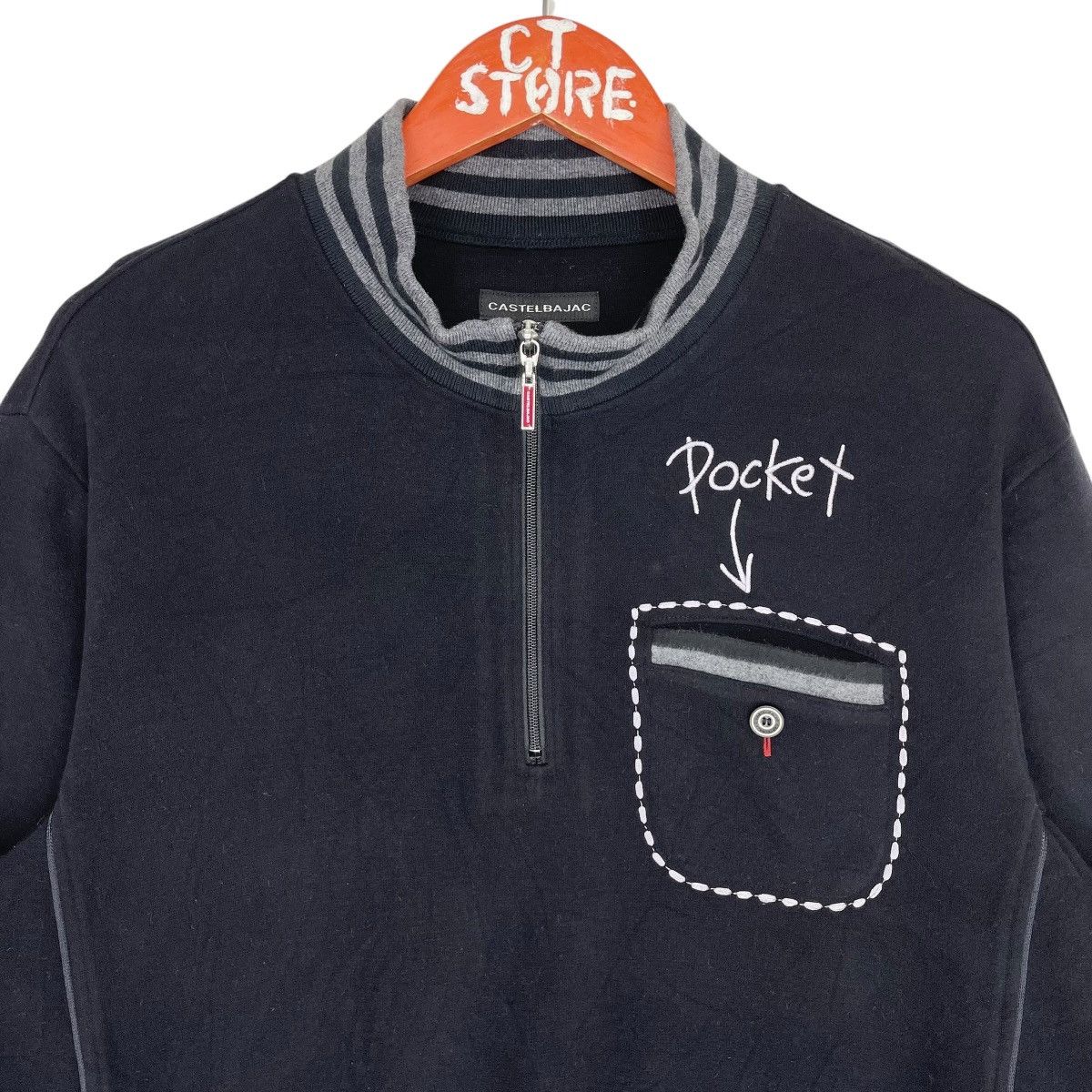 Jean Charles De Castelbajac Castelbajac Half Zipper Sweatshirt Size M Size US M / EU 48-50 / 2 - 3 Thumbnail
