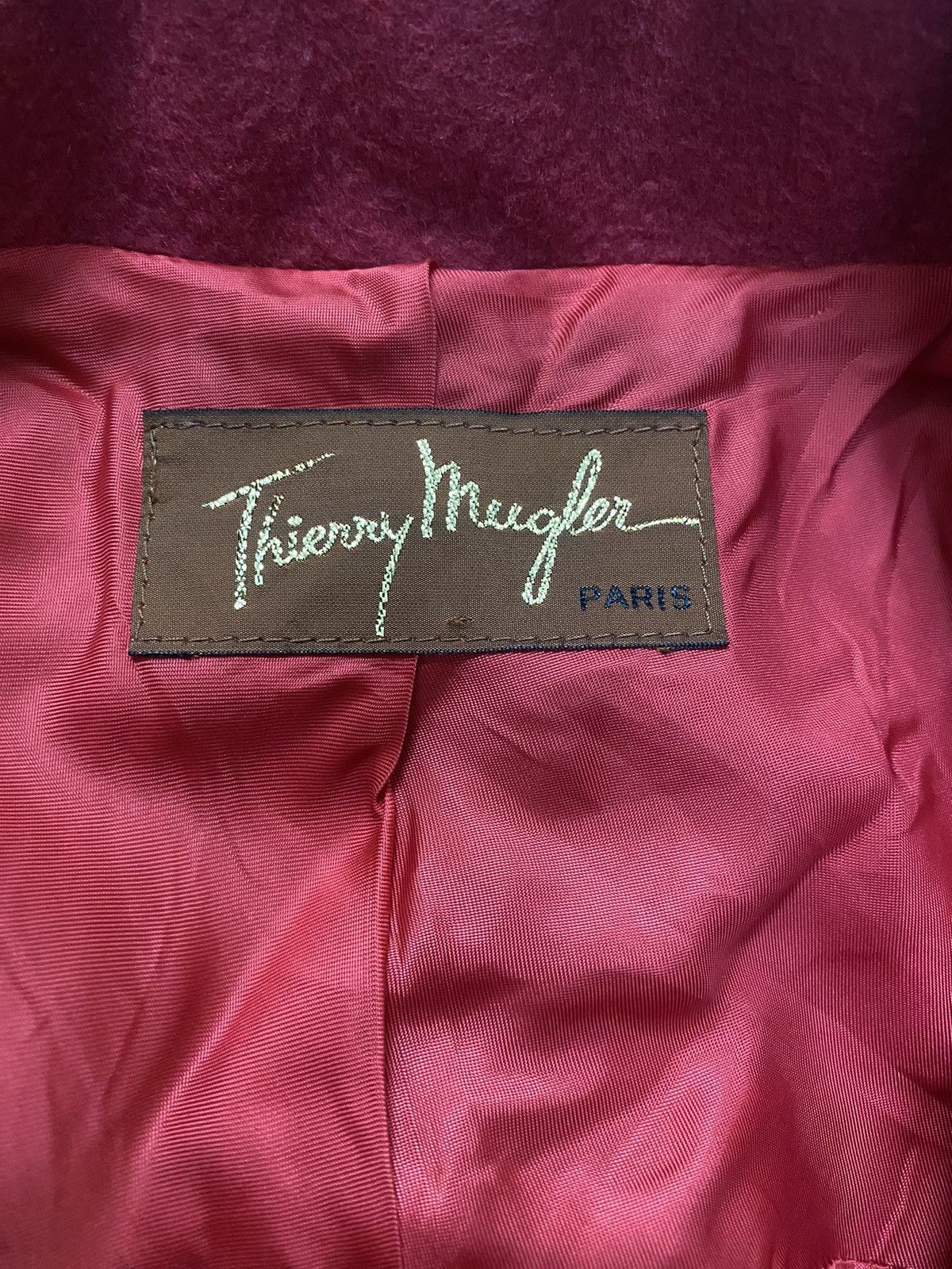 Thierry Mugler Thierry Mugler Red Wool Overcoat Size M / US 6-8 / IT 42-44 - 8 Thumbnail