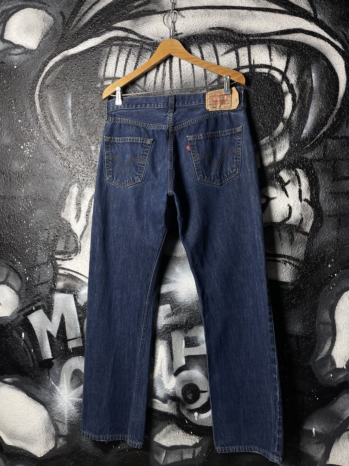 Levi's Levi’s 501 Vintage Navy Blue Denim Jeans Men’s Size W34 L32 Size US 34 / EU 50 - 1 Thumbnail