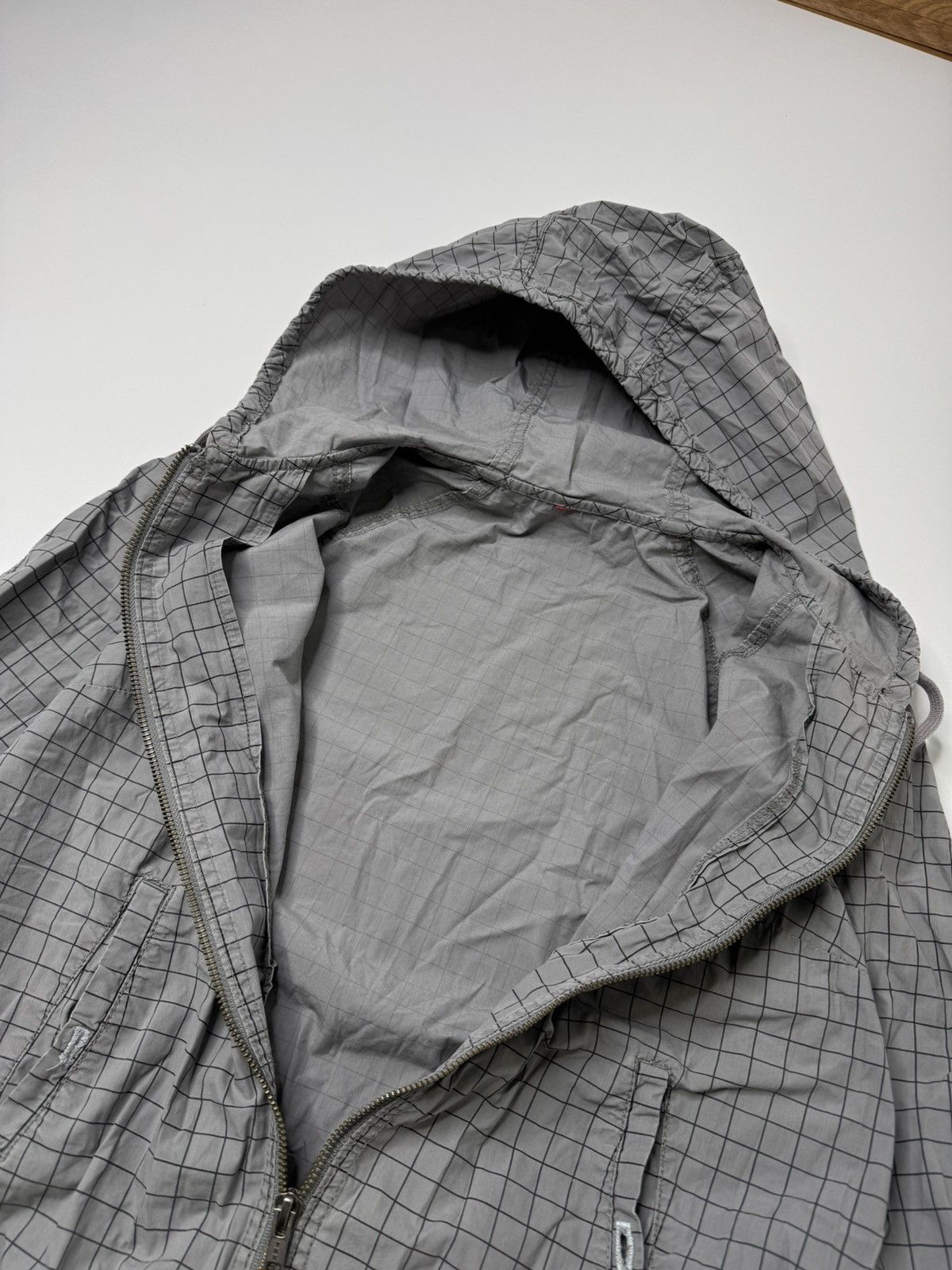 Vintage Vintage gray checked light jacket swag avant garde skate sk8 Size S / US 4 / IT 40 - 7 Thumbnail