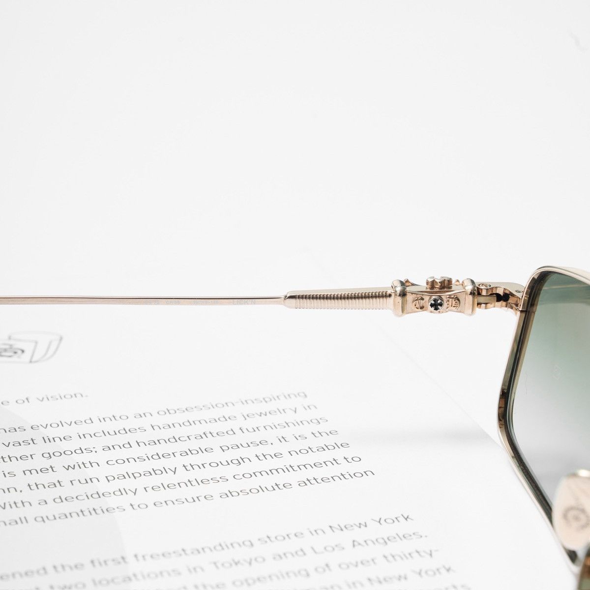 Chrome Hearts CHROME HEARTS LICK'N GOLD PLATED SUNGLASSES Size ONE SIZE - 5 Thumbnail