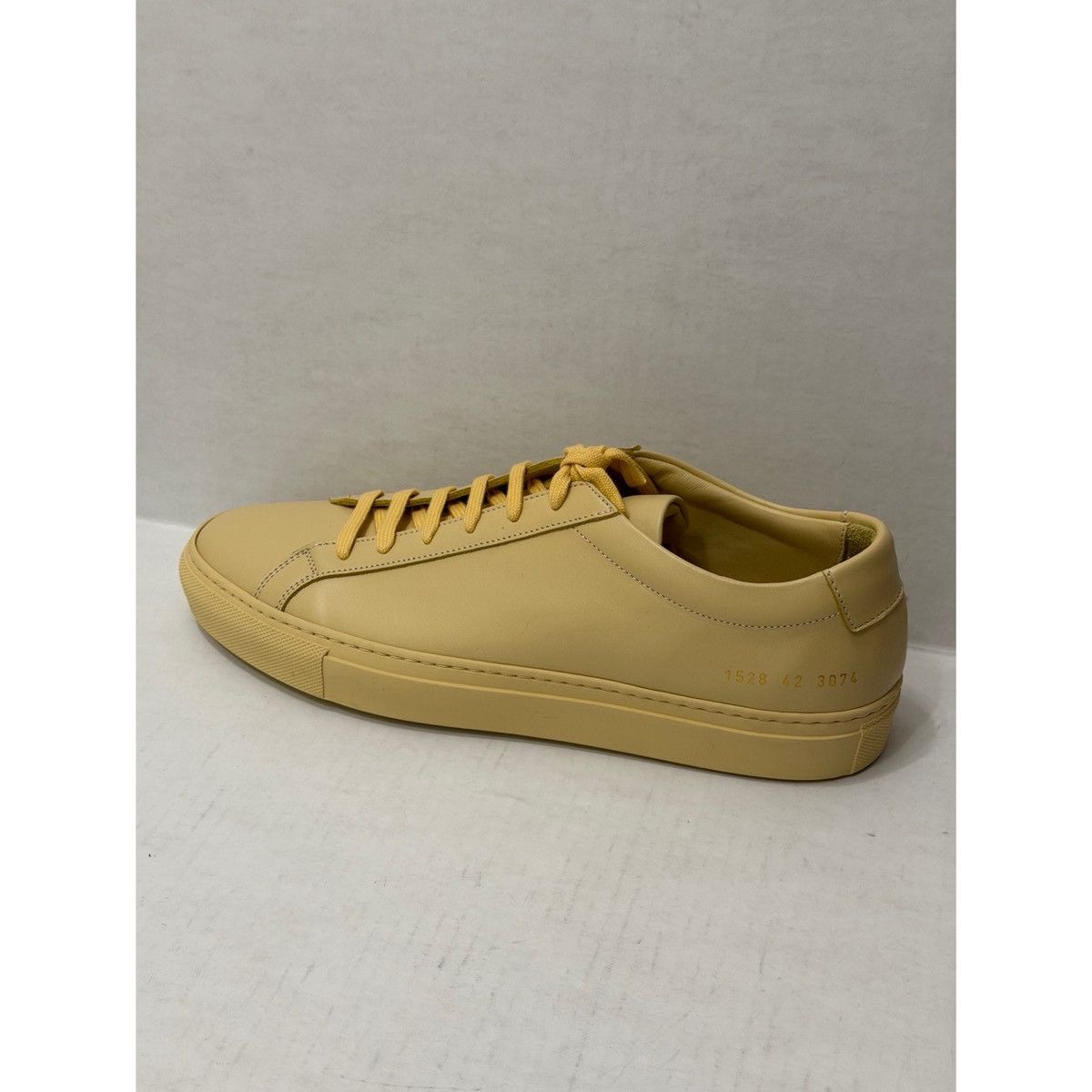 Common Projects COMMON PROJECTS YELLOW ORIGINAL LOW ACHILLES SNEAKERS Size US 9 / EU 42 - 5 Thumbnail