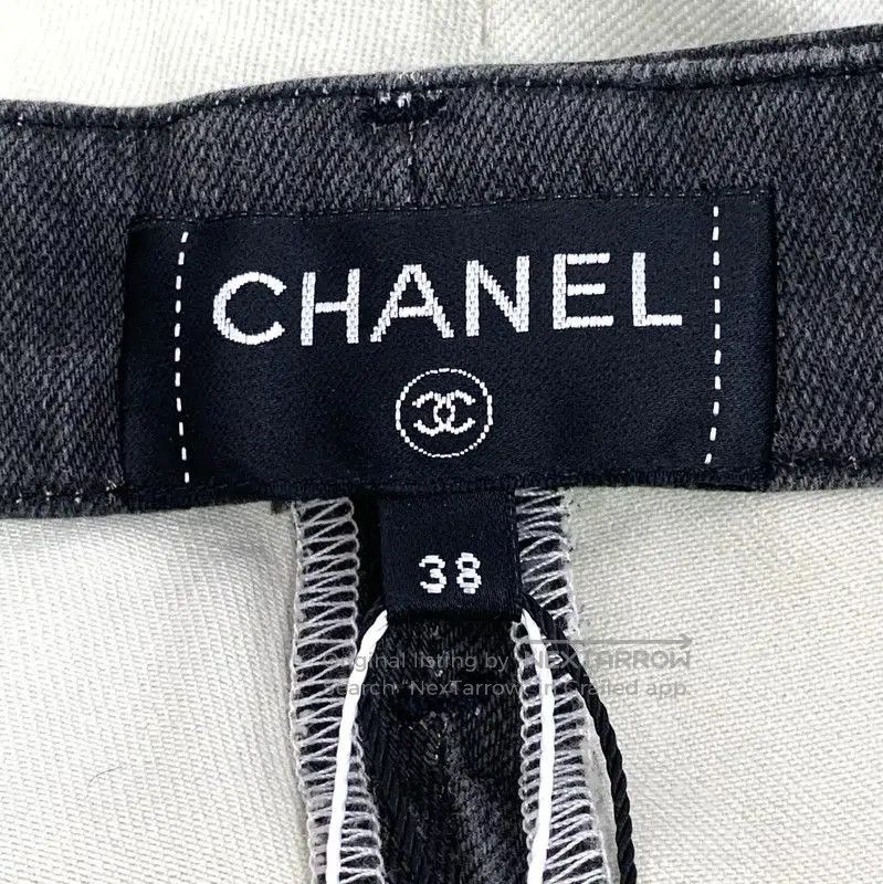 Chanel Chanel Color Block Cotton Women's Denim Pants . Size 23" - 6 Thumbnail