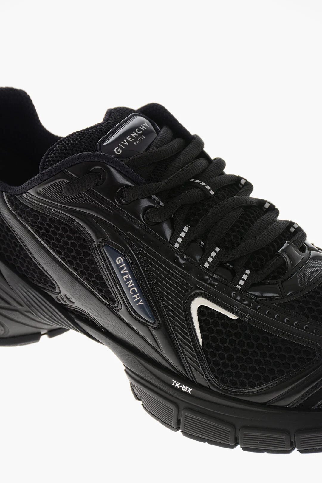 Givenchy og1mm0326 Honeycomb Nylon Low-Top Sneakers in Black Size US 7 / EU 40 - 3 Thumbnail
