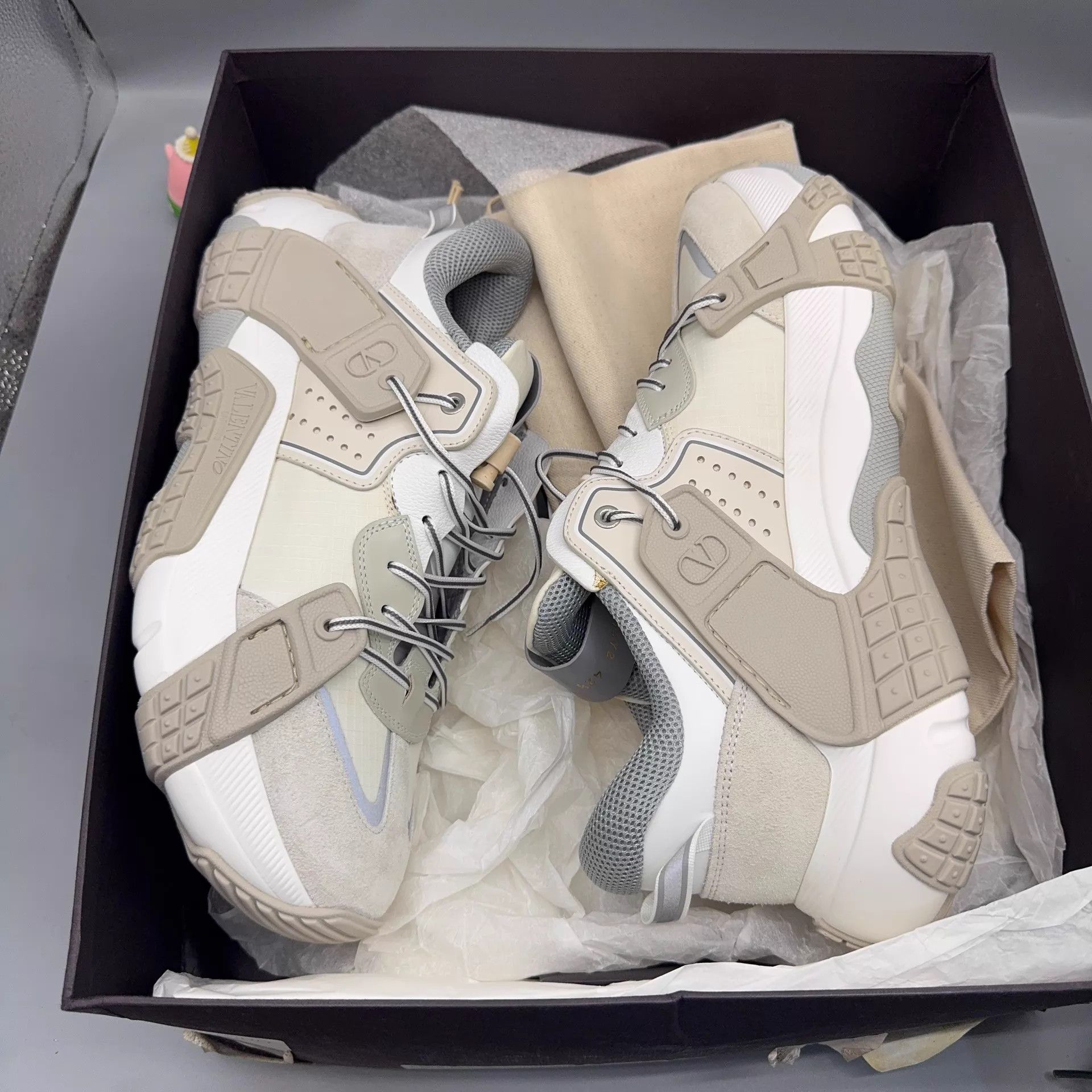 Valentino Valentino VLTN Gray Shoes Size 42.5 Size US 9.5 / EU 42-43 - 5 Thumbnail