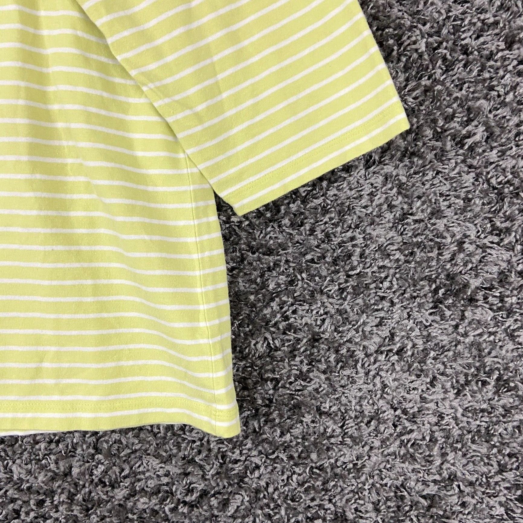 Vintage VINTAGE Chico's Blouse Plus Size 3 Green White Striped 3/4 Sleeve Womens Size XS / US 0-2 / IT 36-38 - 2 Thumbnail