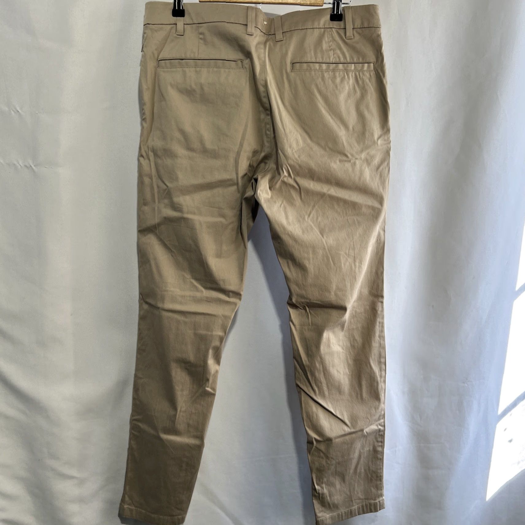 Vintage Birddogs Pants Men’s Khaki Slim Casual Work Cotton Nylon Elastane 36x32 Size US 36 / EU 52 - 3 Thumbnail