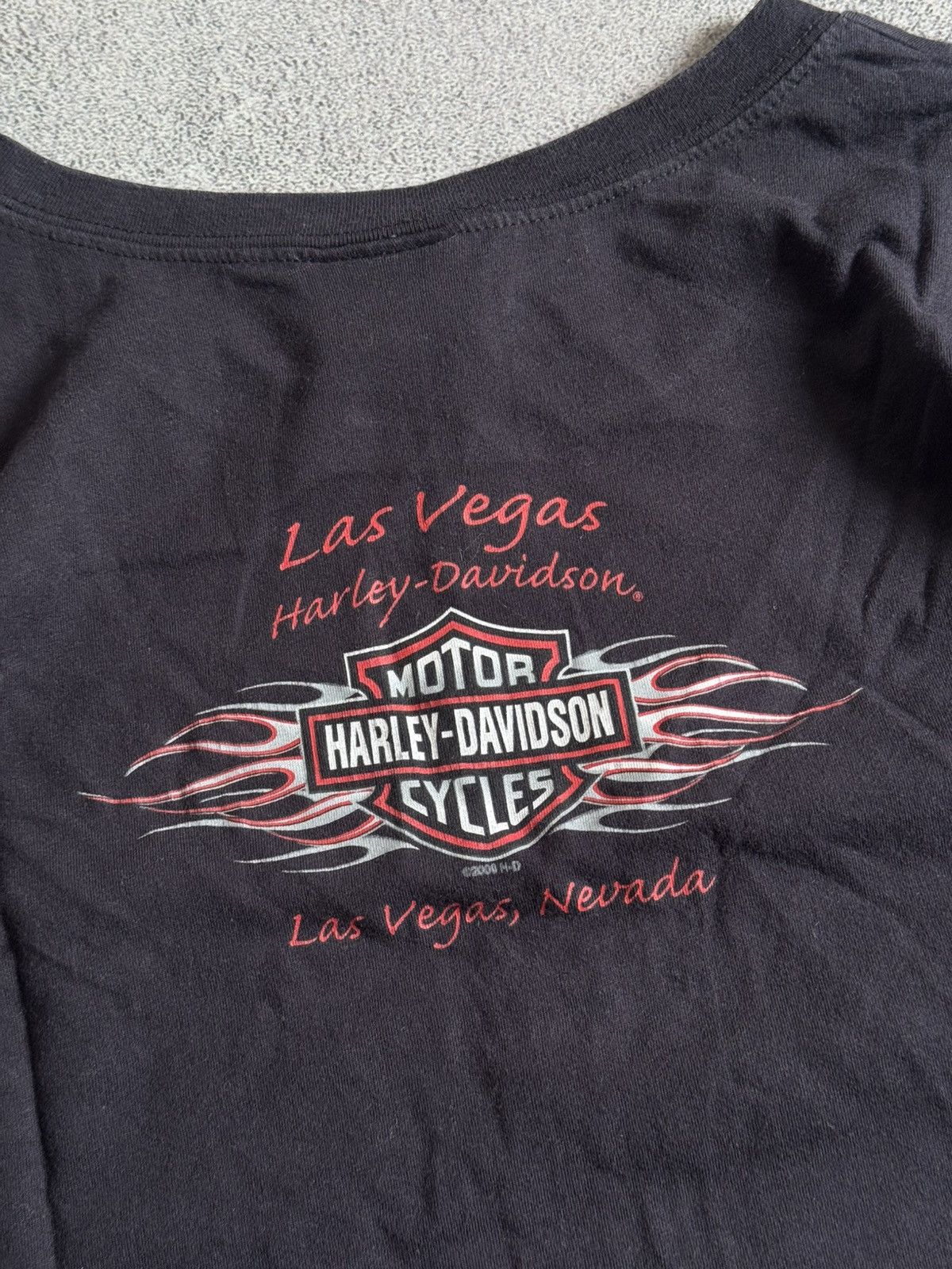 Harley Davidson Harlay Davidson 2008 L/size Las Vegas rhinestones tee tshirt Size L / US 10 / IT 46 - 12 Thumbnail
