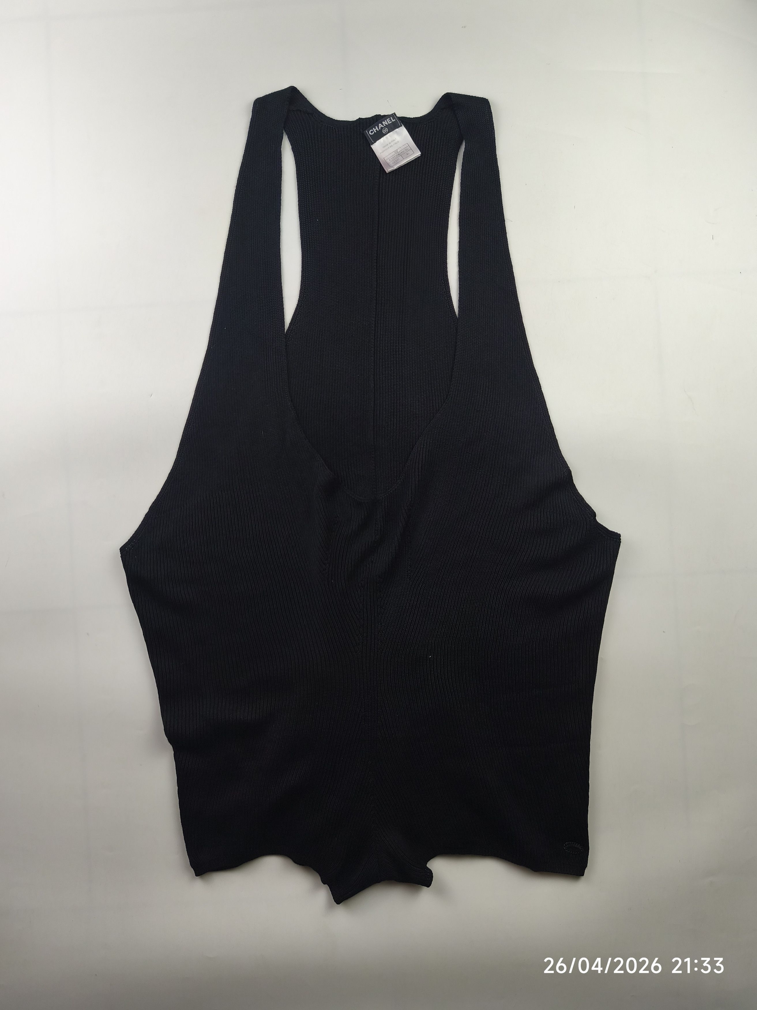Chanel Chanel S/S 08' karl lagerfeld - knit silk jumpsuit Size XS / US 0-2 / IT 36-38 - 3 Thumbnail