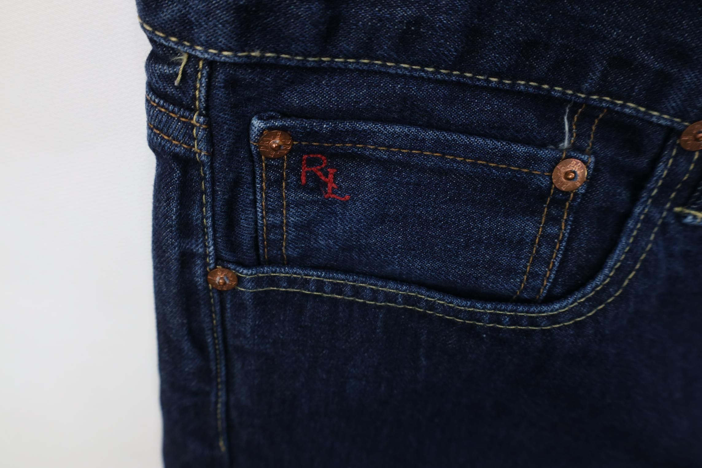 Polo Ralph Lauren Vintage Ralph Lauren Straight Leg Denim Jeans Indigo Cotton Size US 34 / EU 50 - 7 Thumbnail