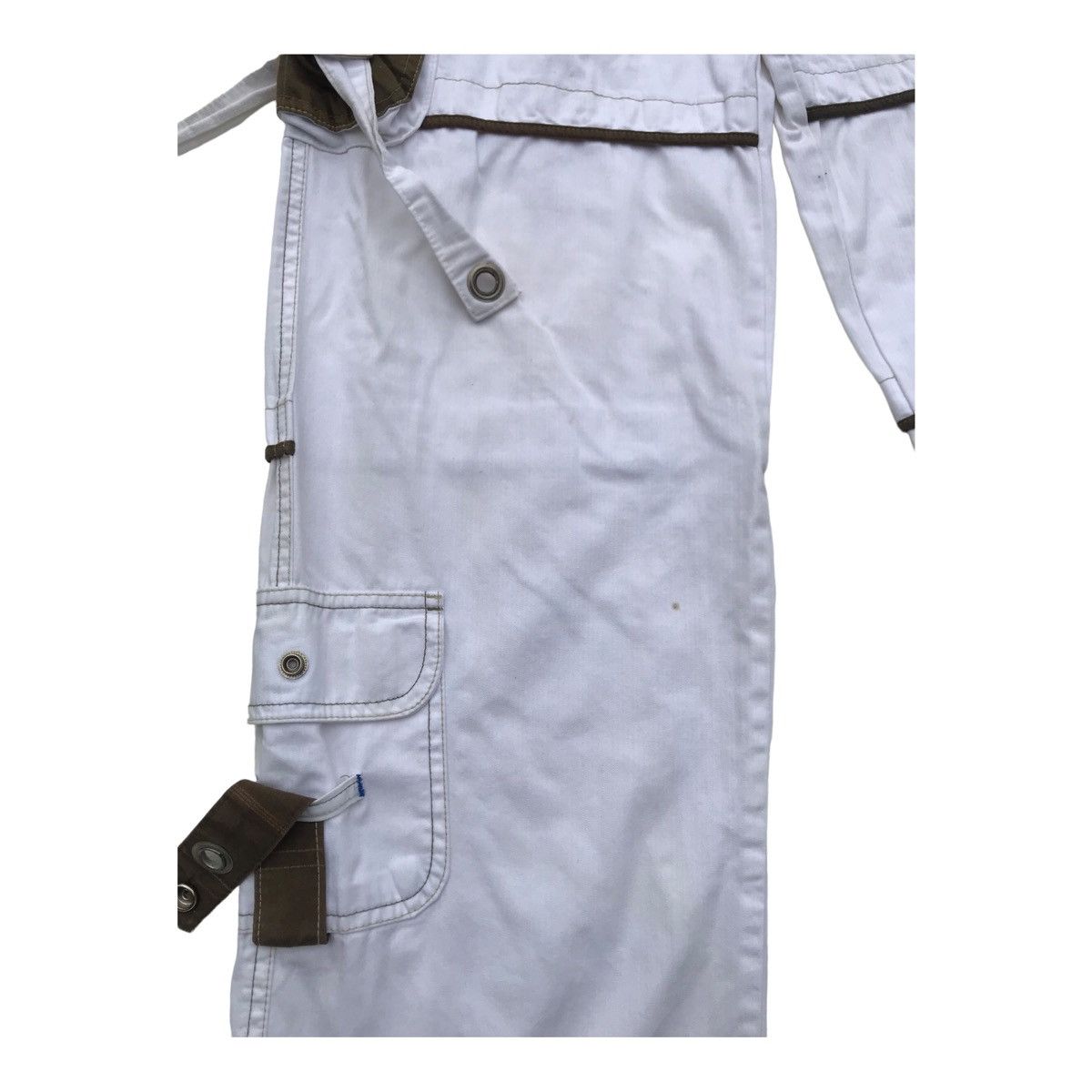 Japanese Brand Blue Luis White Tactical Multipocket Cargo Streetwear Pants Size US 31 - 10 Thumbnail