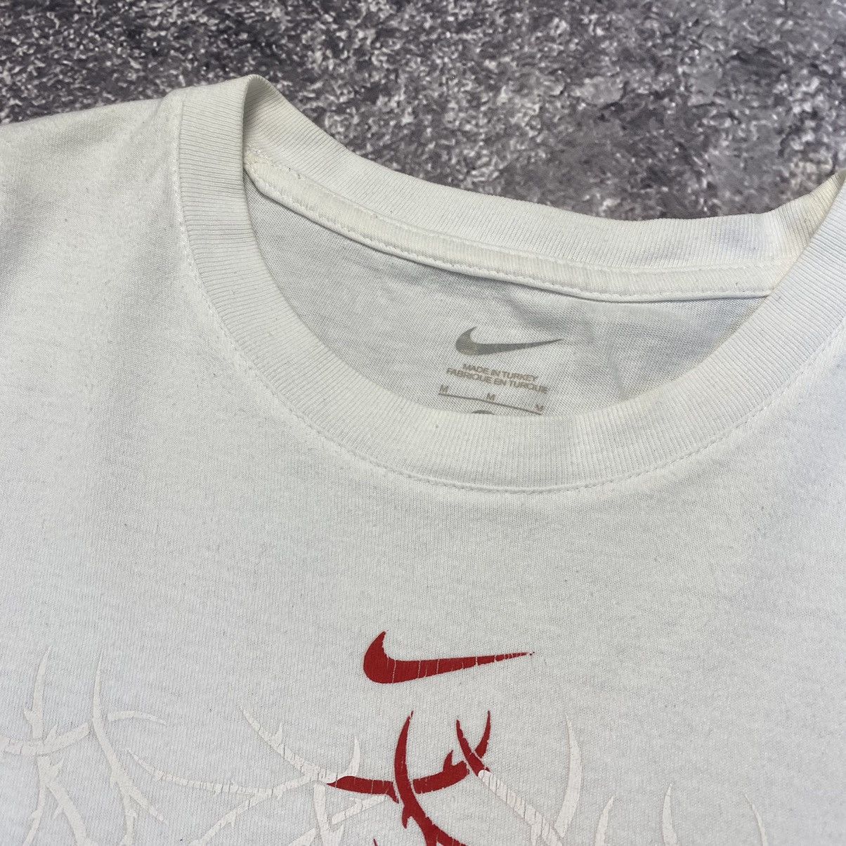Vintage Vintage Nike Rugby Big Graphic logo 90’s white tee Size US M / EU 48-50 / 2 - 5 Thumbnail