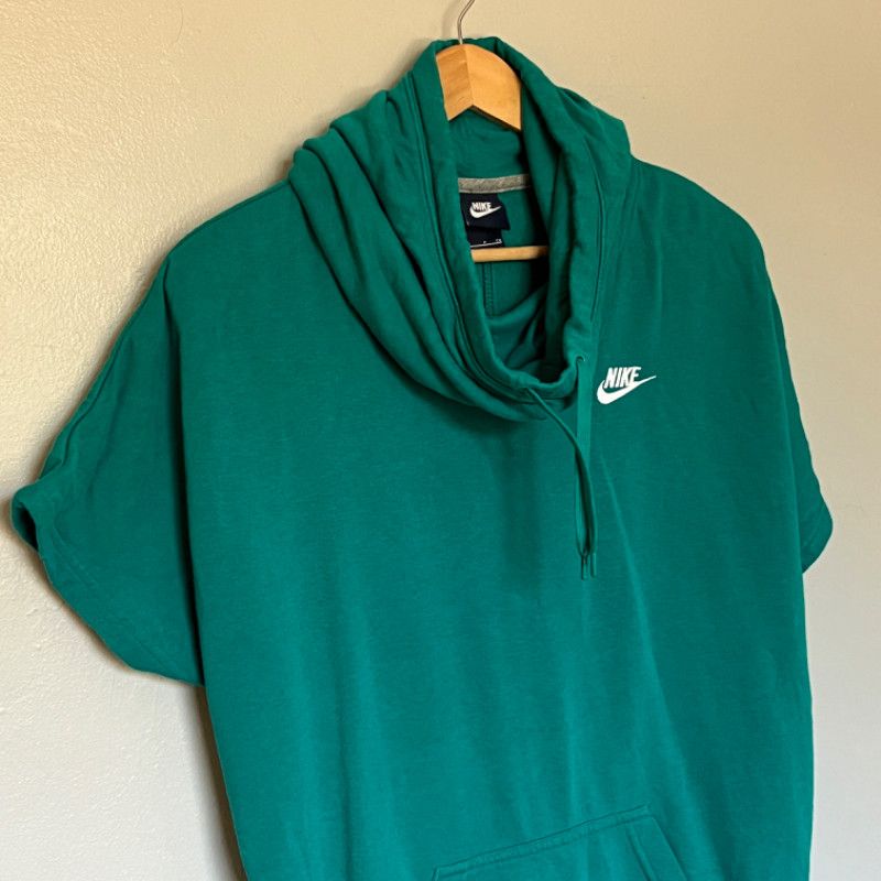 Nike Nike Hooded Short-Sleeve Pullover Teal Size S Size S / US 4 / IT 40 - 2 Thumbnail
