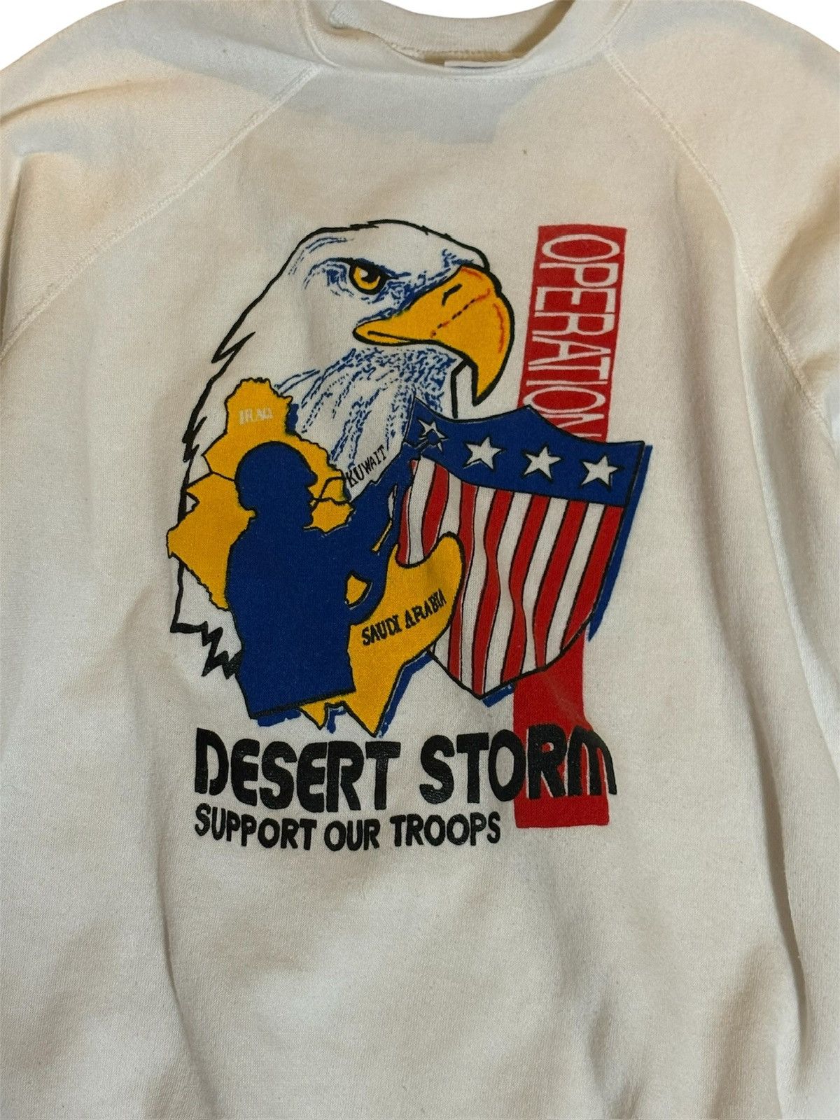 Vintage 1990 operation desert storm sweatshirt Size US XL / EU 56 / 4 - 3 Thumbnail