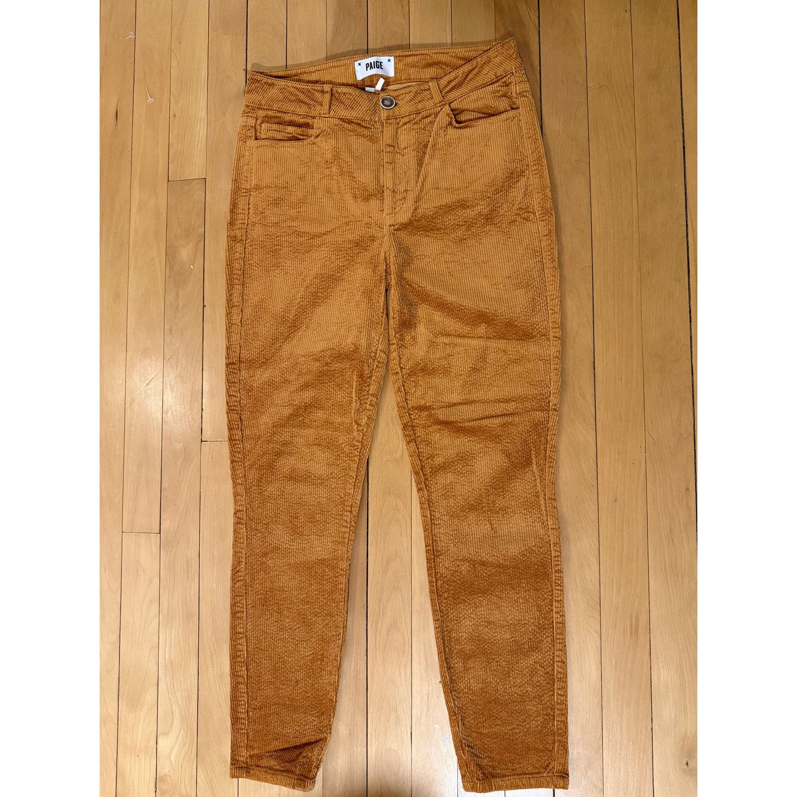 Paige Paige Burnt Orange Corduroy Jeans Huxton Ankle size 28 Size 28" / US 6 / IT 42 - 4 Thumbnail
