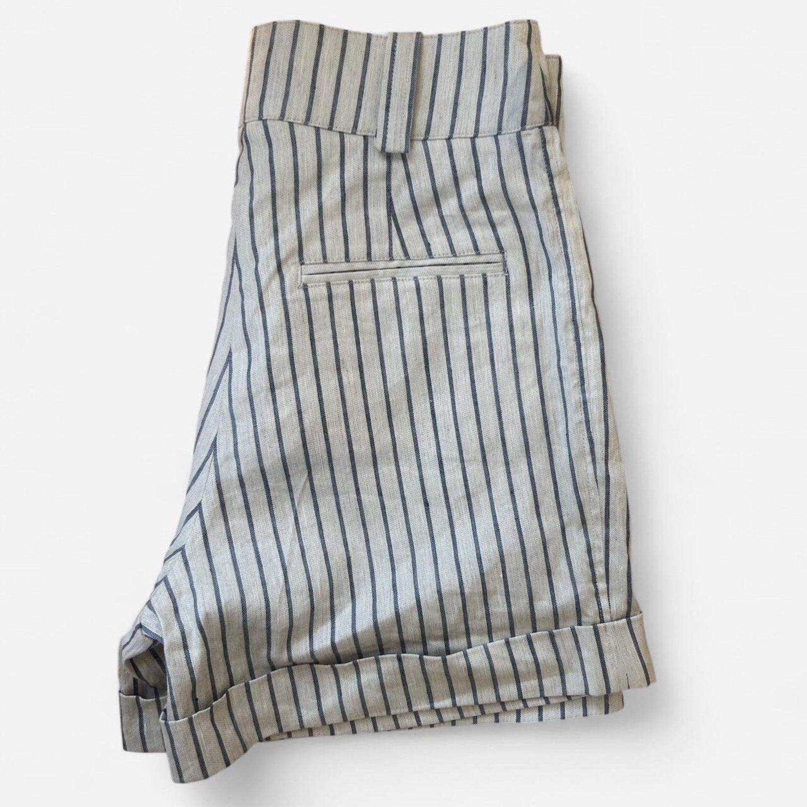 G. Label by goop Goop linen blend tailored shorts Size 26" / US 2 / IT 38 - 3 Thumbnail