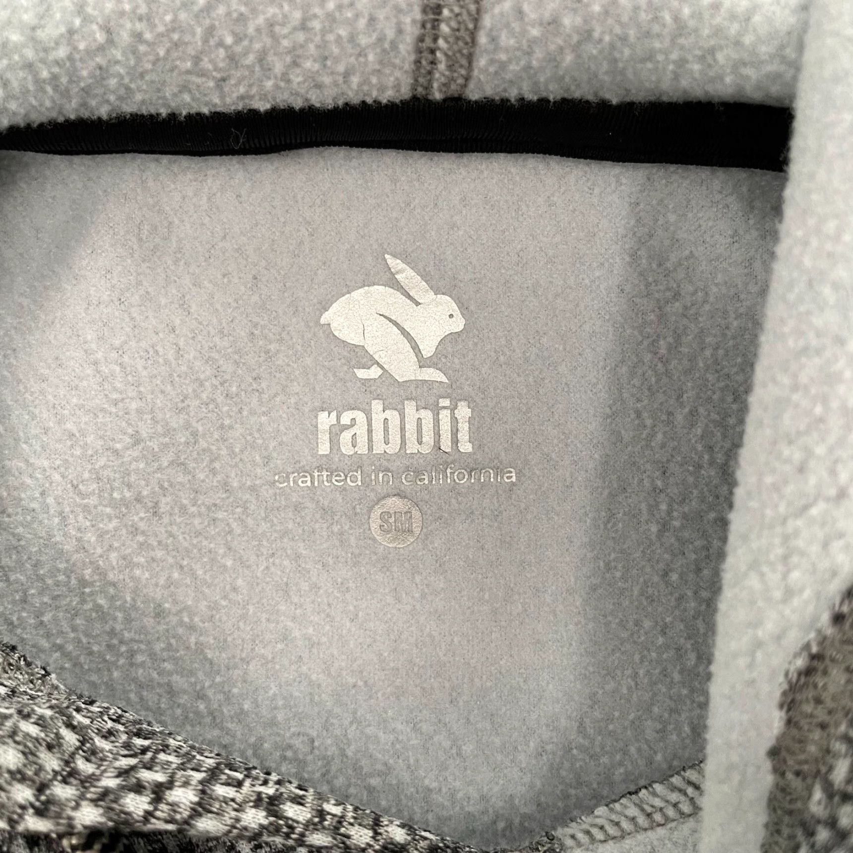 Vintage Rabbit Running Hoodie Adult Small Gray Fleece Pullover Knit Sweatshirt S Mens Basketball Style Sports Waffle Pullover Hooded Size US S / EU 44-46 / 1 - 6 Thumbnail