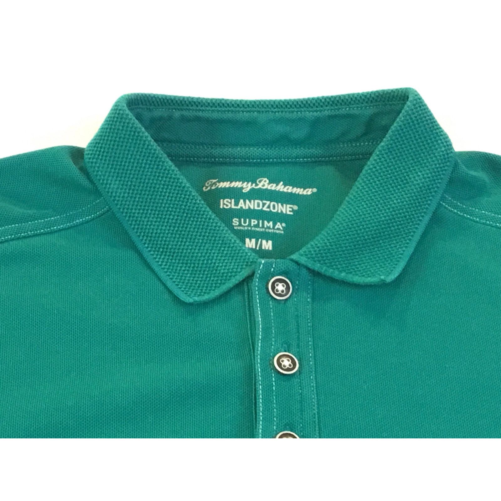Tommy Bahama Tommy Bahama Emerald Green Logo Polo Shirt Size Medium Size US M / EU 48-50 / 2 - 3 Thumbnail