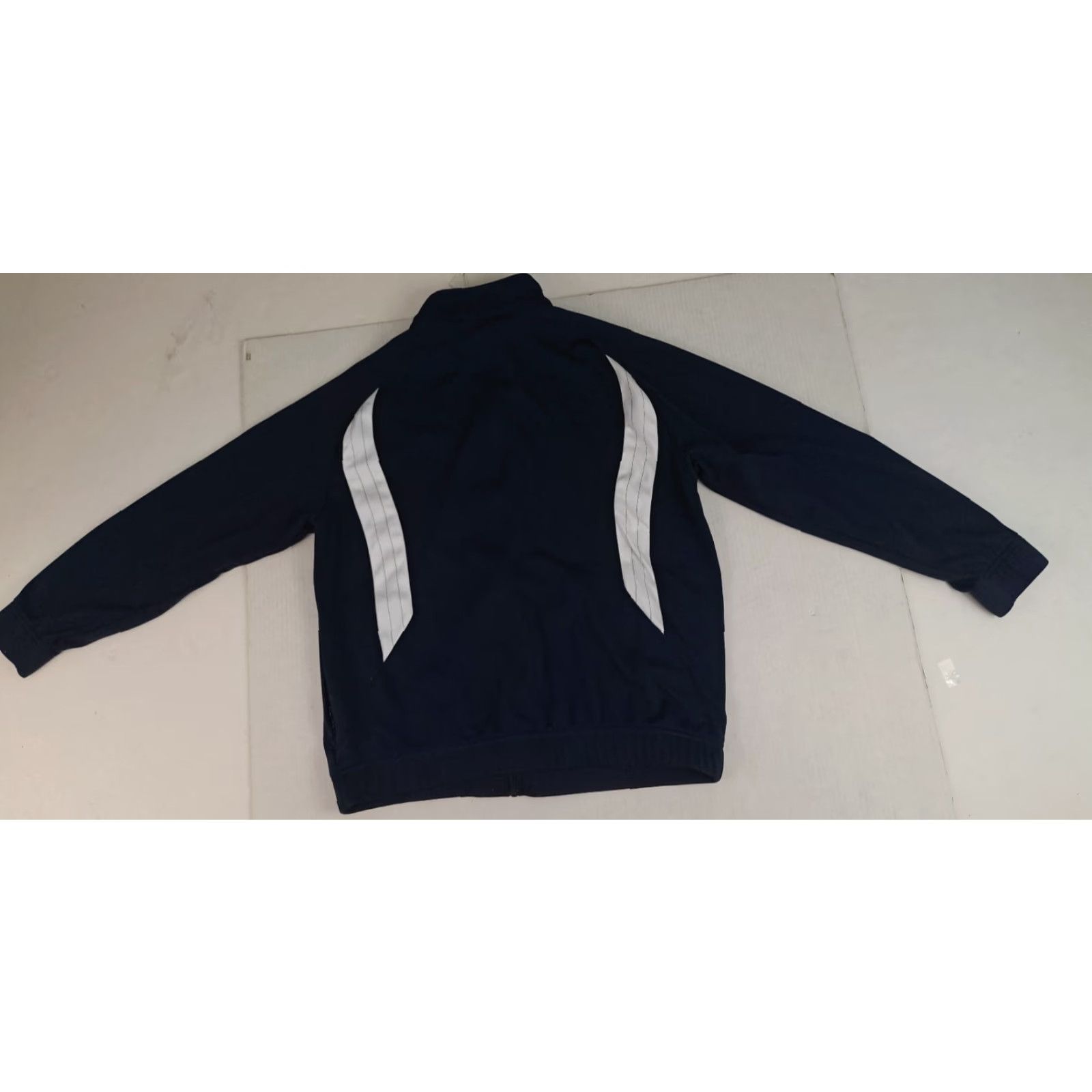 Nike VINTAGE Nike Dri-Fit Full Zip Pin Striped Track Jacket Large Blue 90s Mens Womens Unisex Adults Size US L / EU 52-54 / 3 - 6 Thumbnail